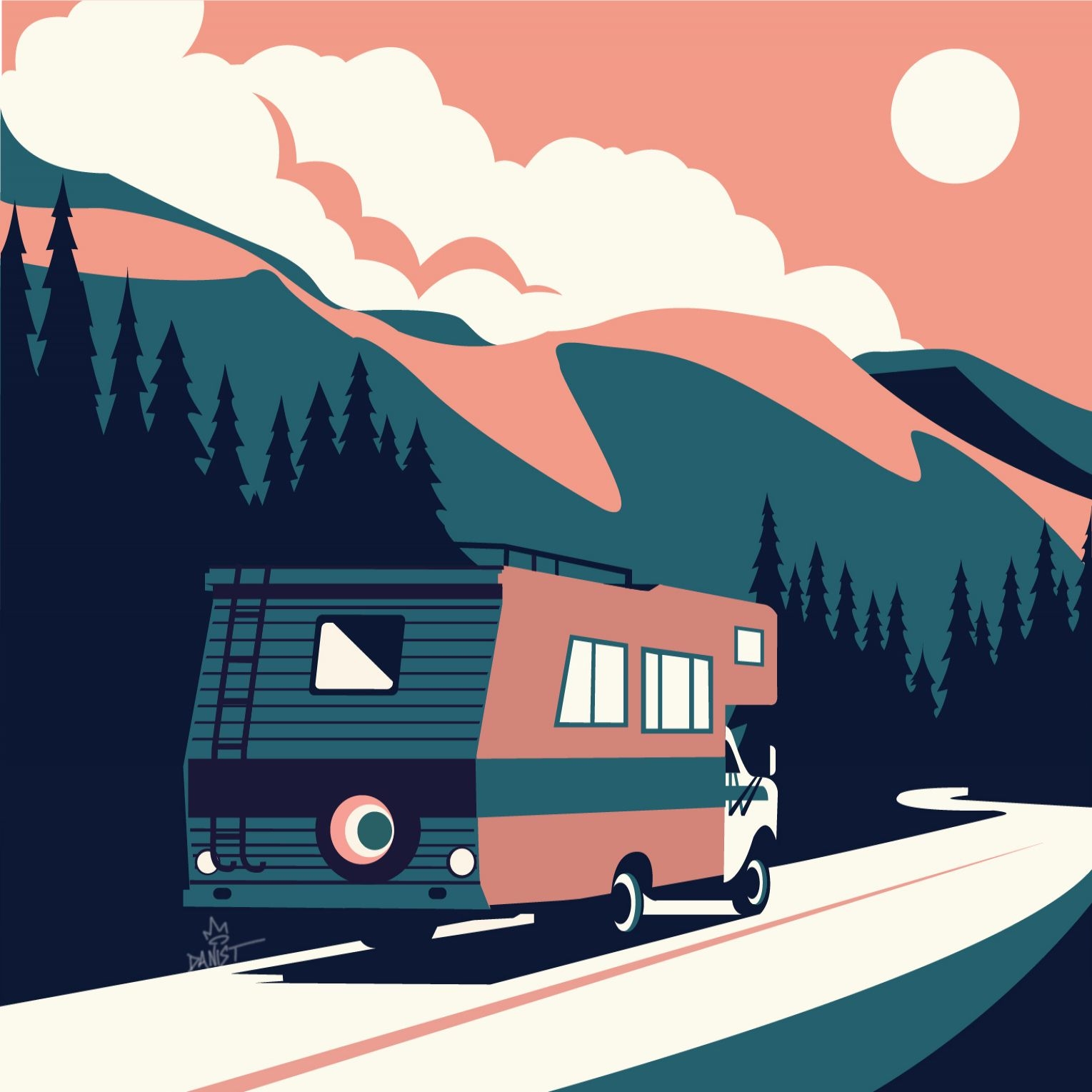 کمپر و من و جاده