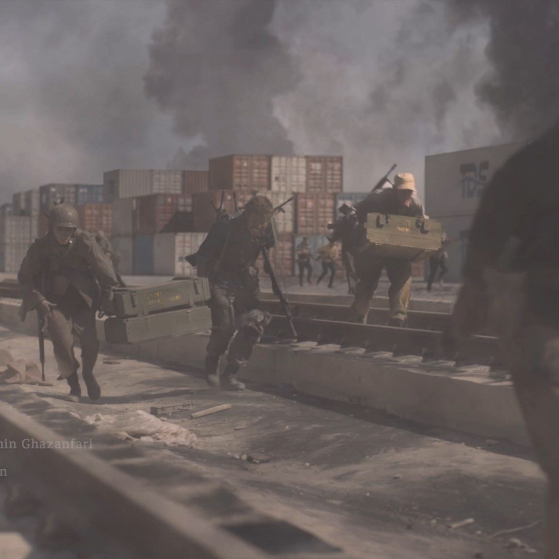 بخشی از جلوه های ویژه ی فیلم سینمایی دسته ی دختران