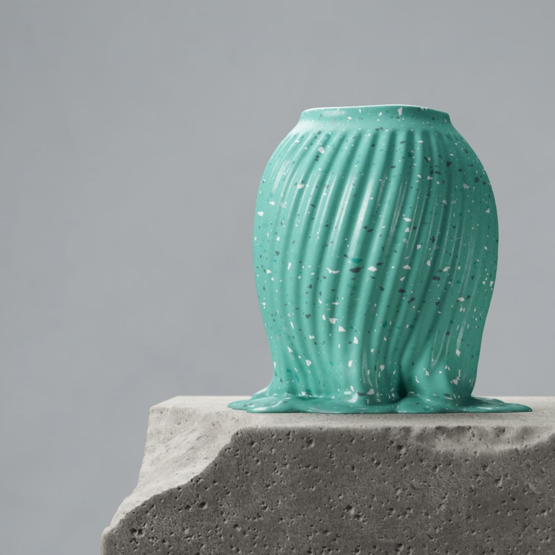 Melting Terrazzo - انیمیشن سه بعدی ذوب شدن کوزه