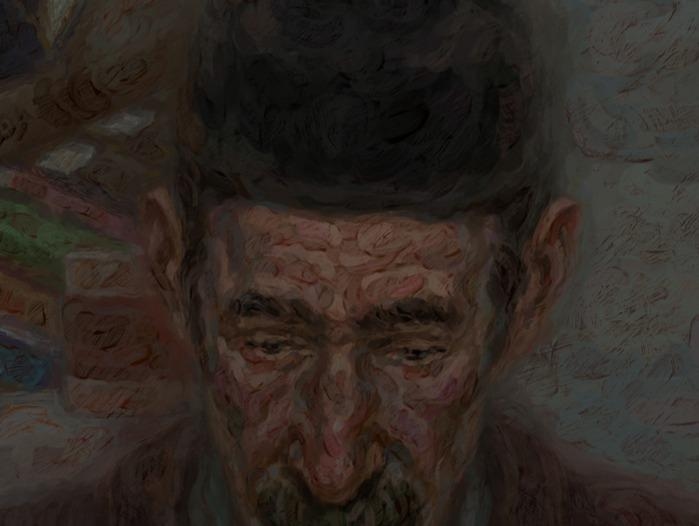 مردی با کلاه تیره