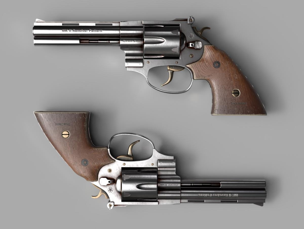 رولور MK II – مدل‌سازی، یووی، تکسچر، رندر