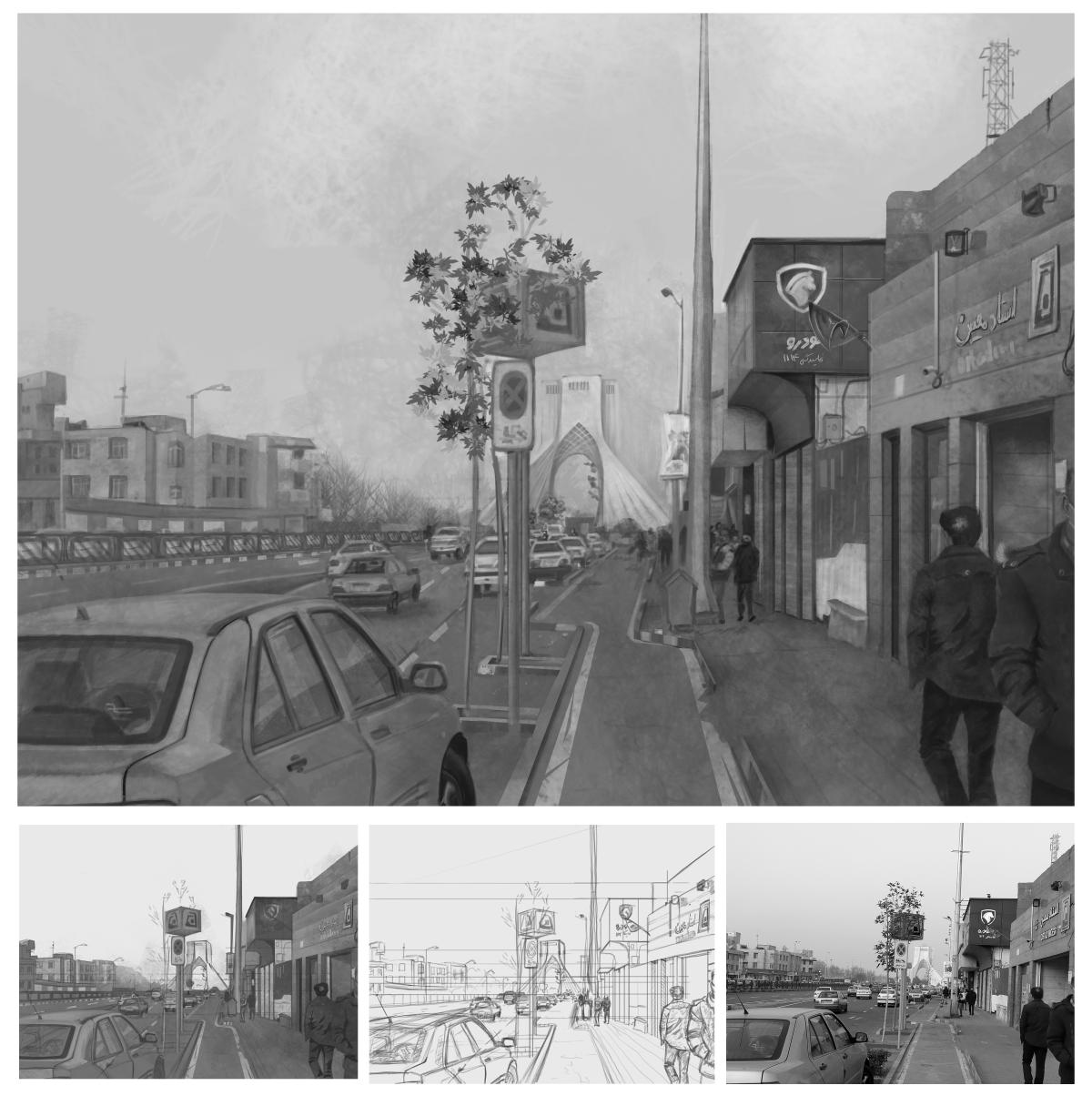 مطالعه ارزش نوری – خیابان آزادی تهران