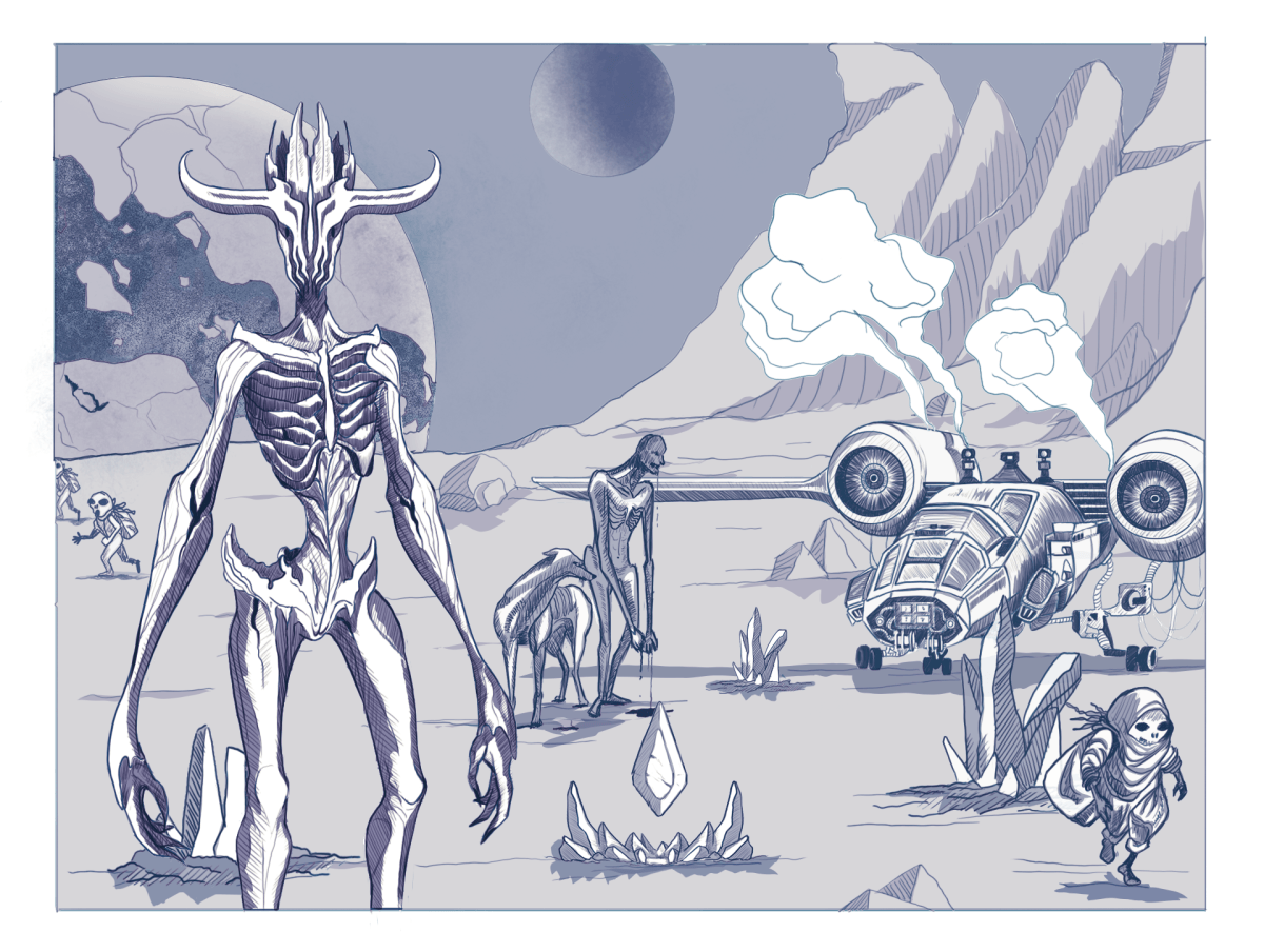 Crystal Hunter — Alien Concept Art