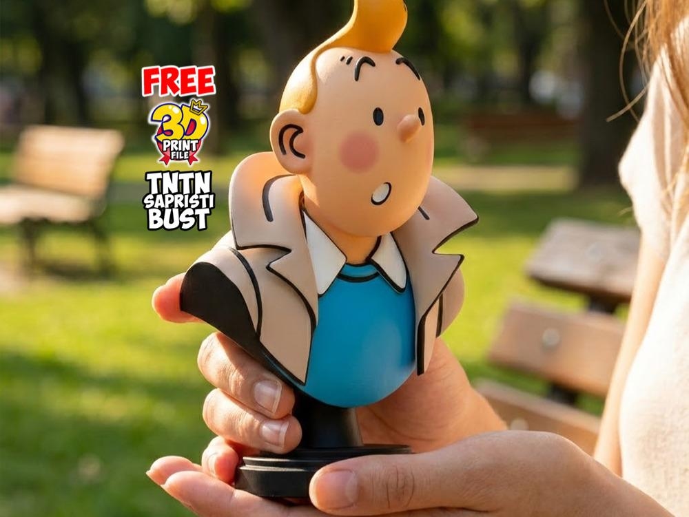 Free TINTIN sapristi bust - 3D print ready