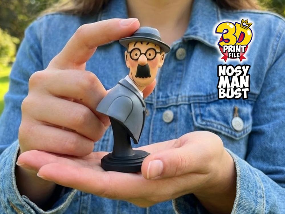 Free Nosy Man bust  3D print ready