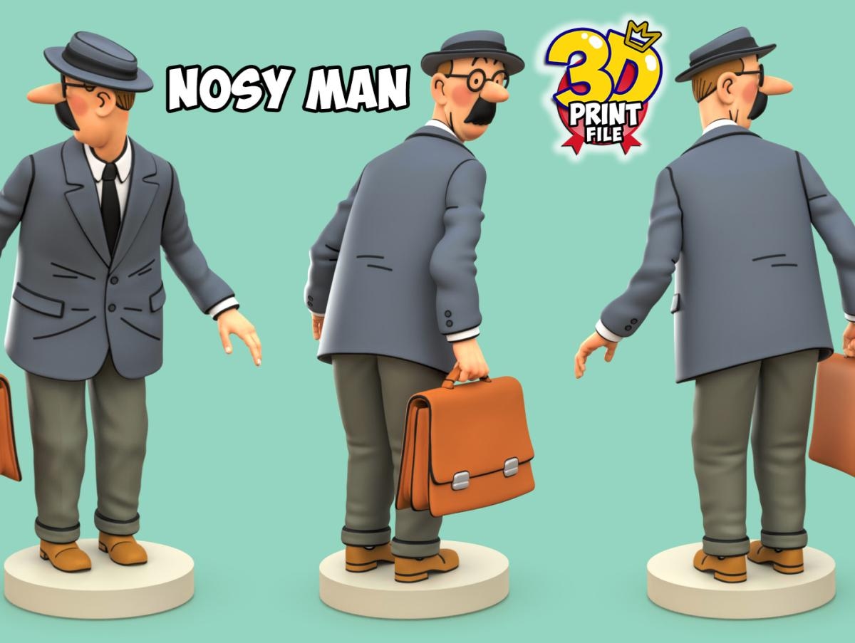 Nosy man from TINTIN & Snowy – “Sapristi! Diorama