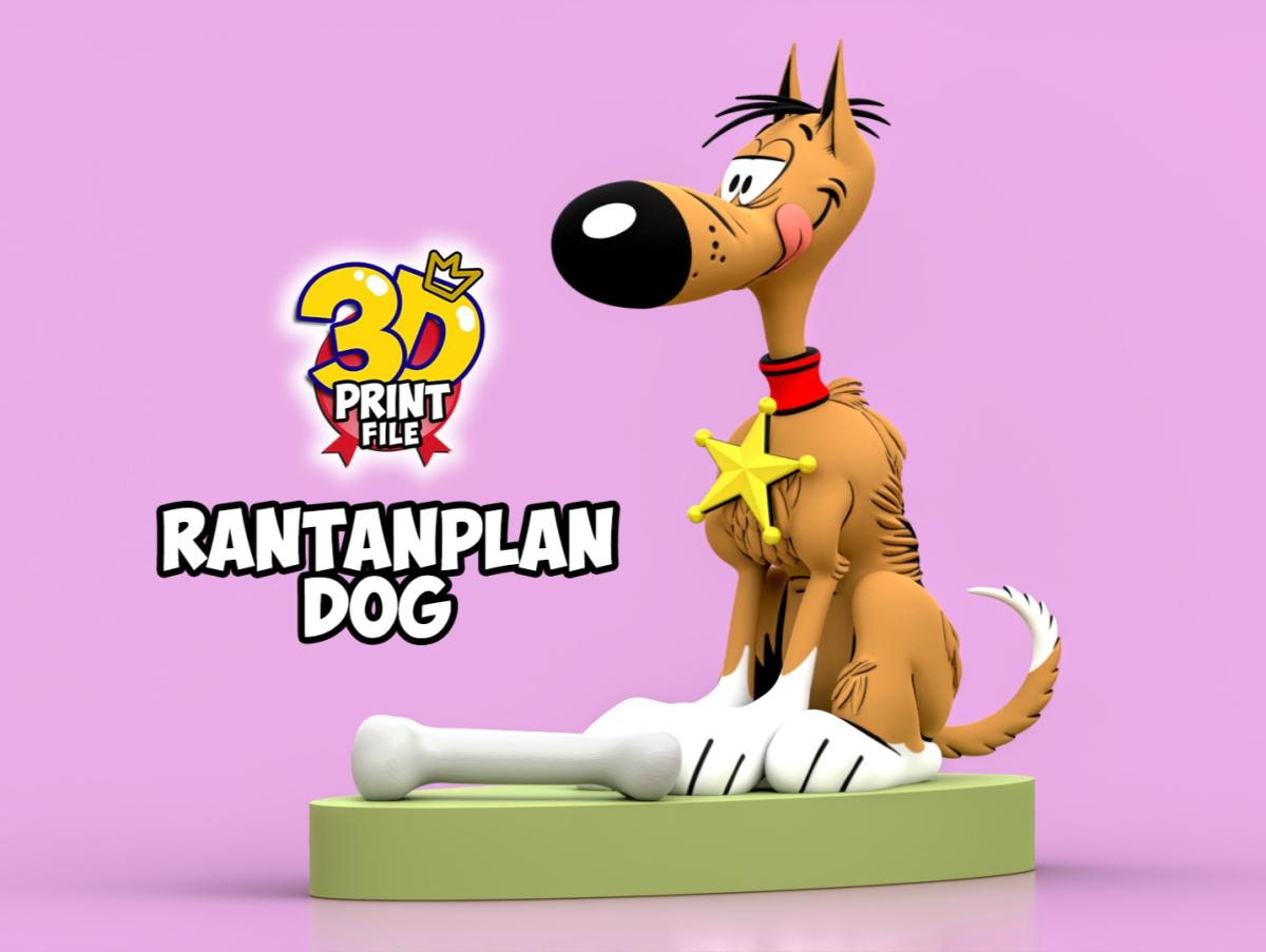 Rantanplan dog 3D printable model - free size