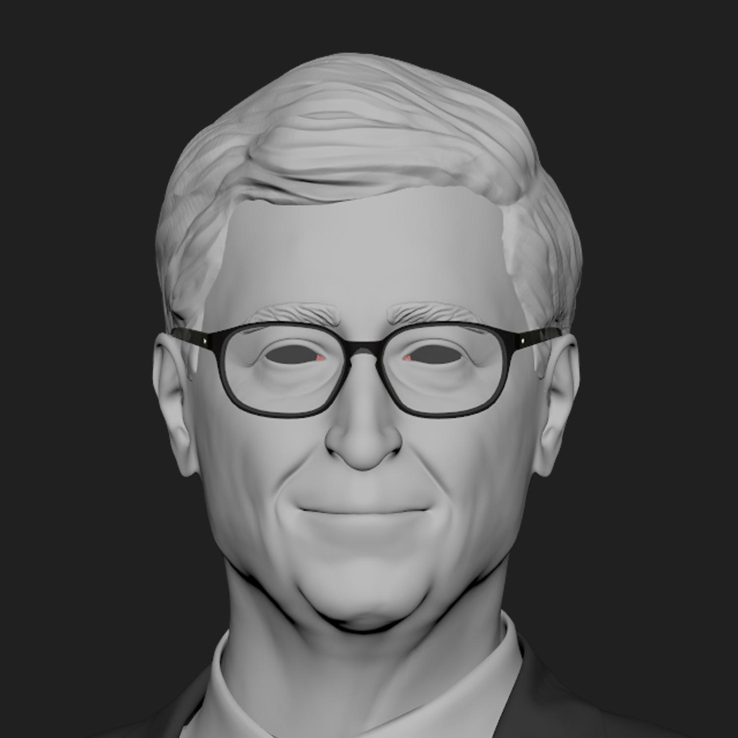 bill gates Portrait