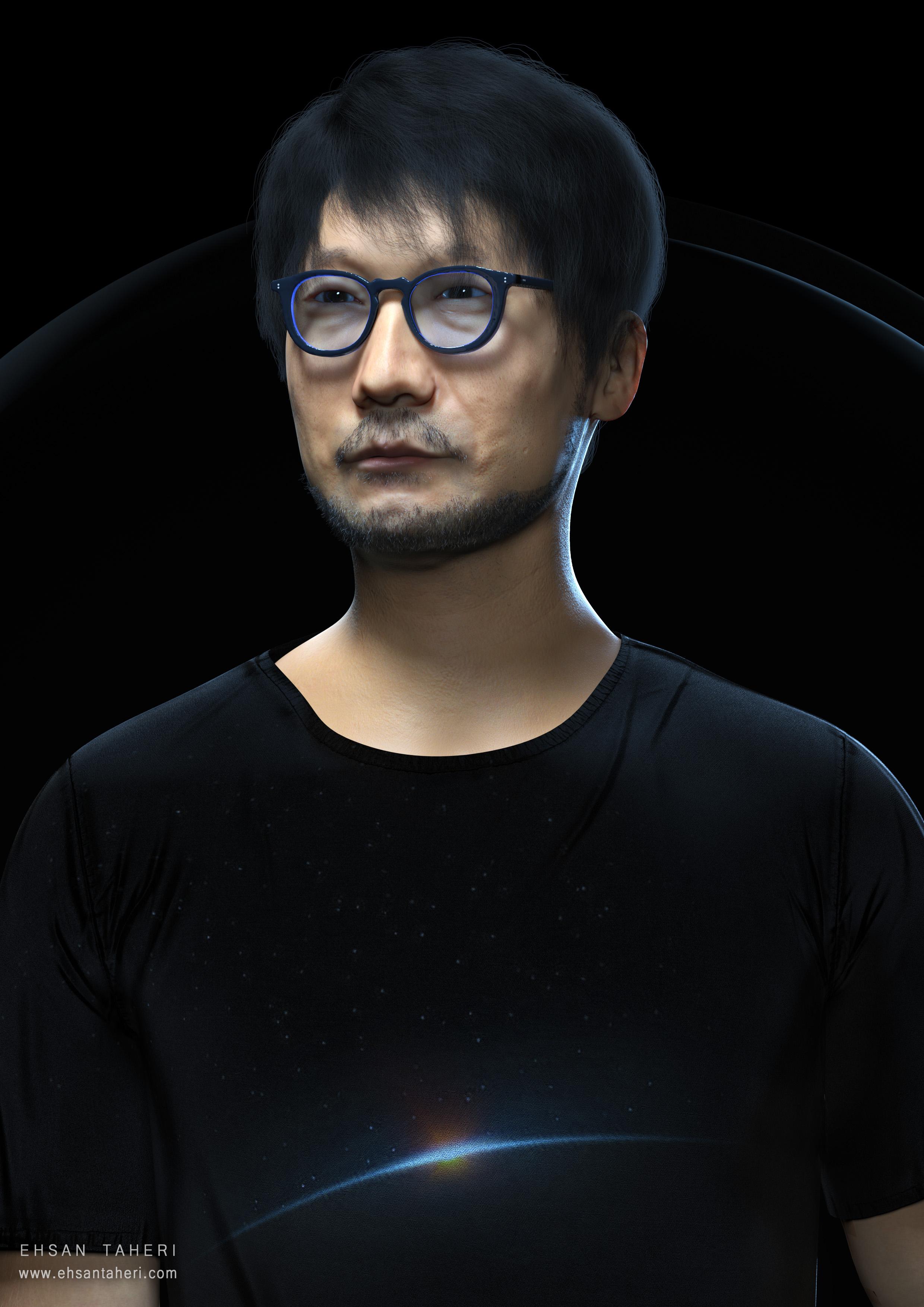 پرتره سه بعدی Hideo Kojima