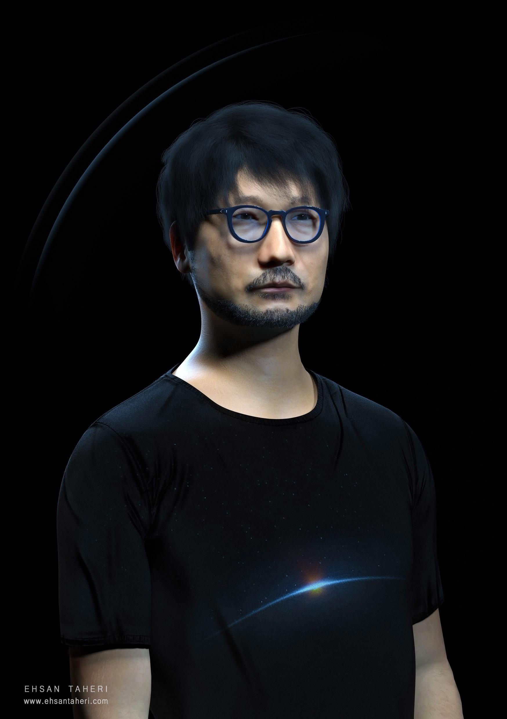 پرتره سه بعدی Hideo Kojima