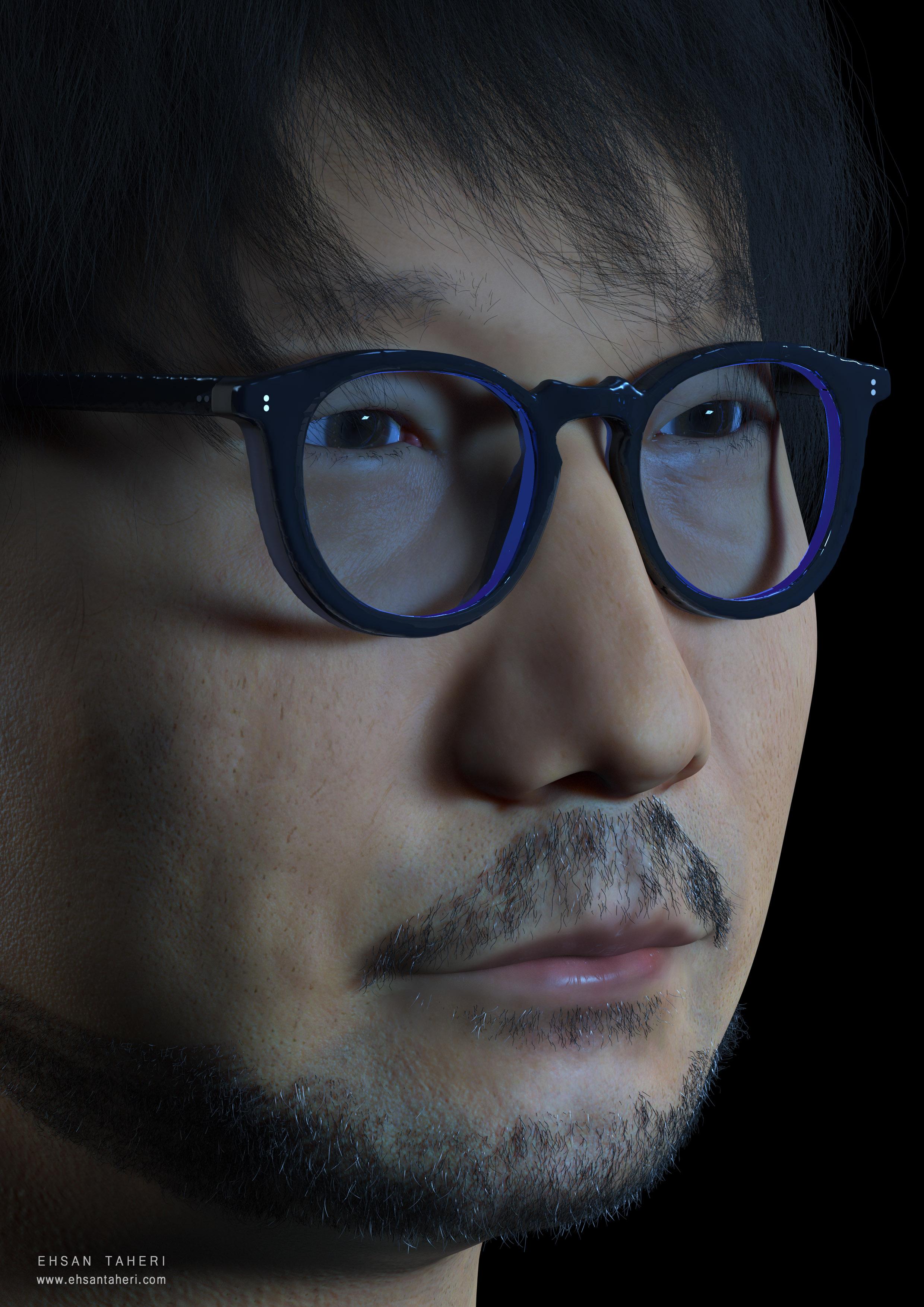 پرتره سه بعدی Hideo Kojima