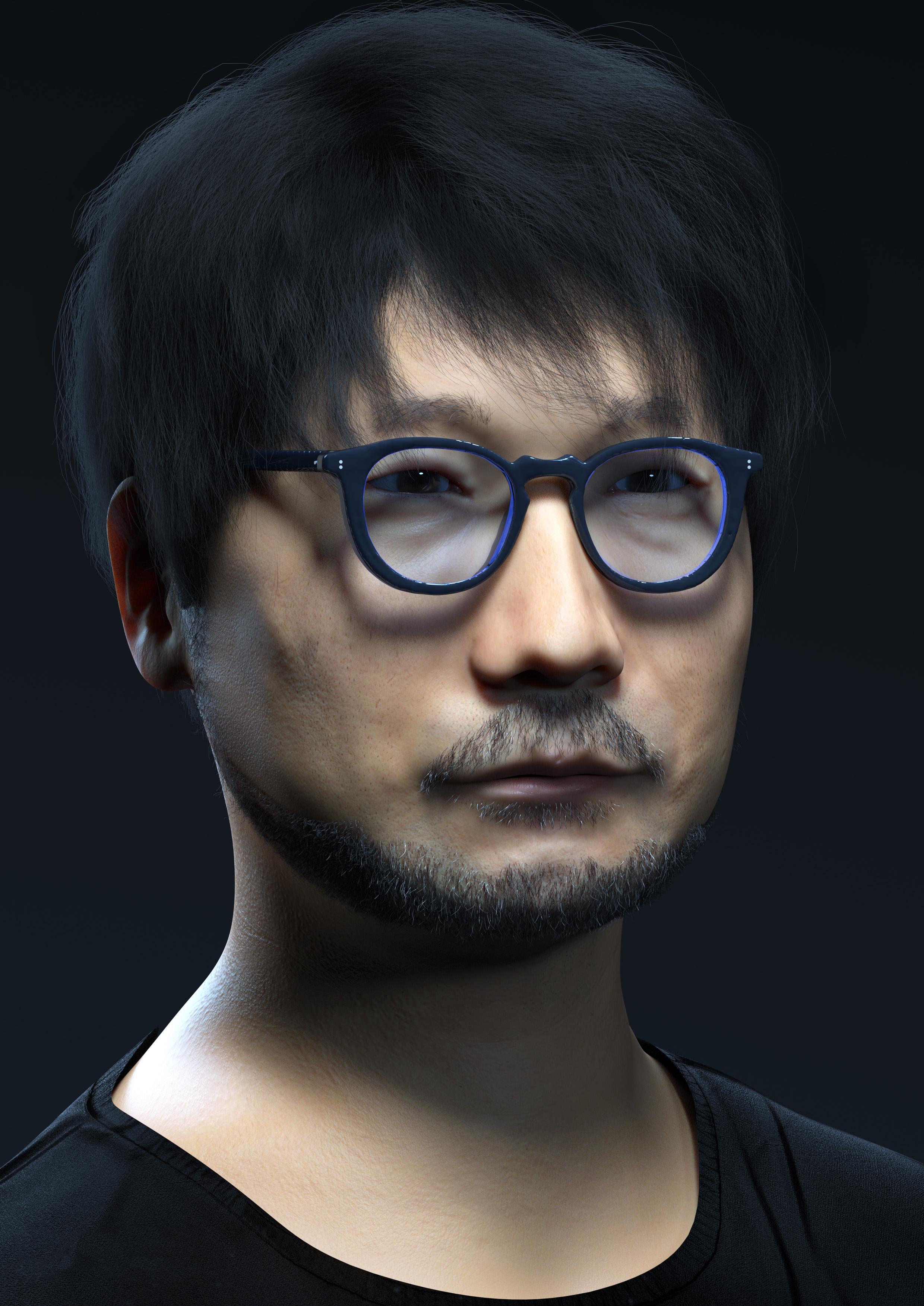 پرتره سه بعدی Hideo Kojima