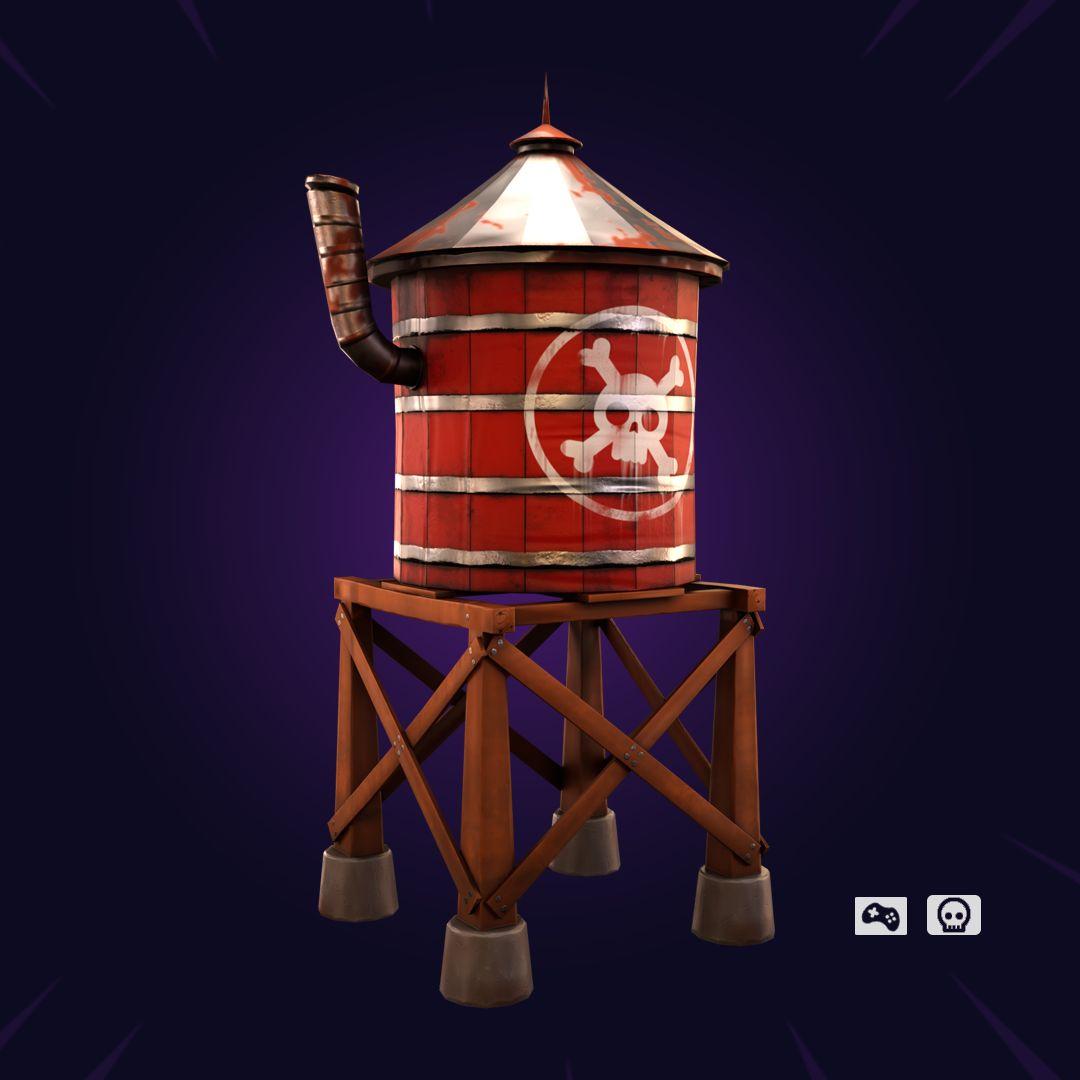 Stylized tower water (game ready)