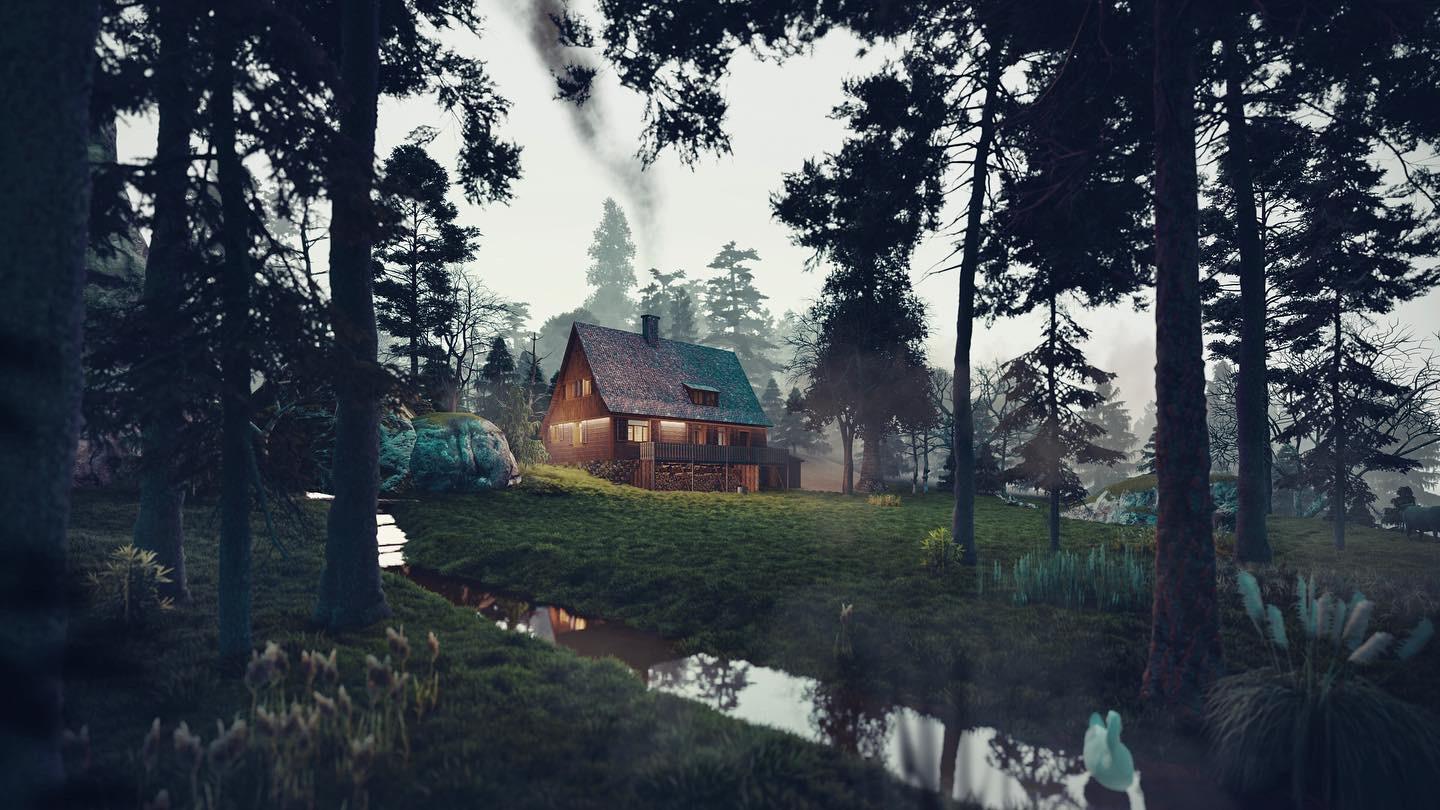 Forest house