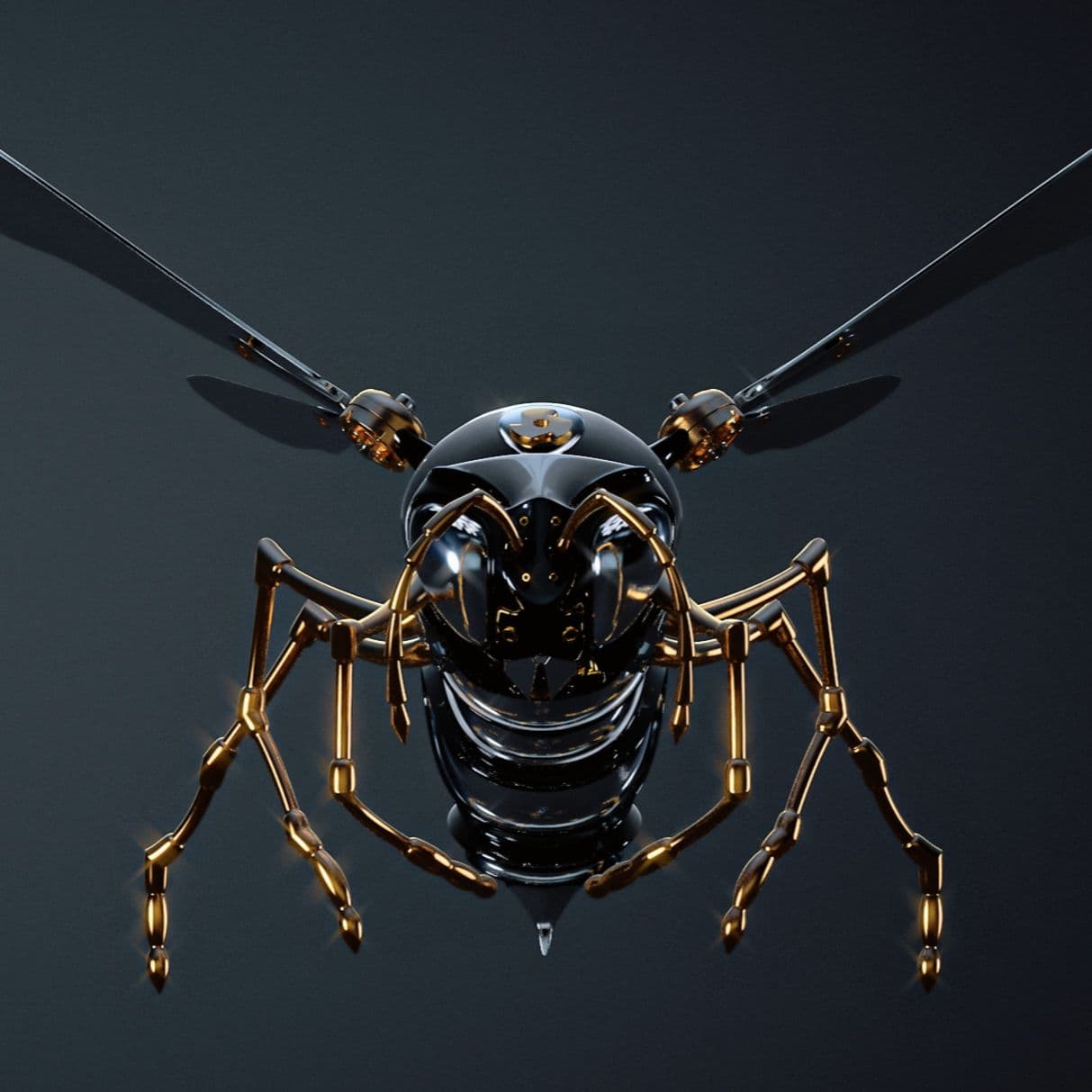 Hell wasp (glass & matal insects)