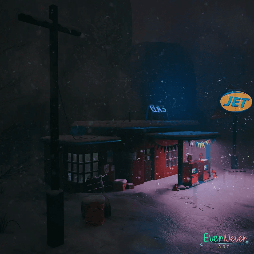 3D Gas station