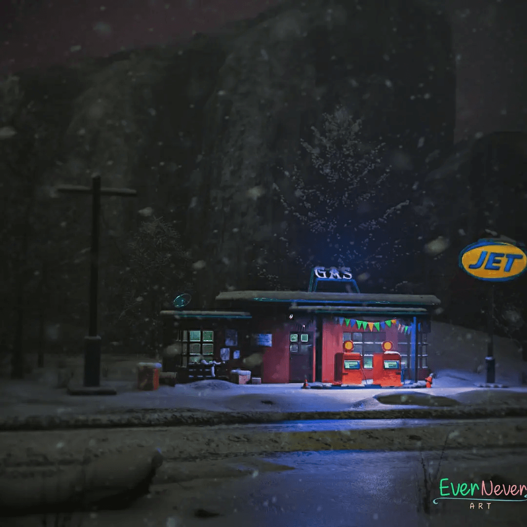 3D Gas station