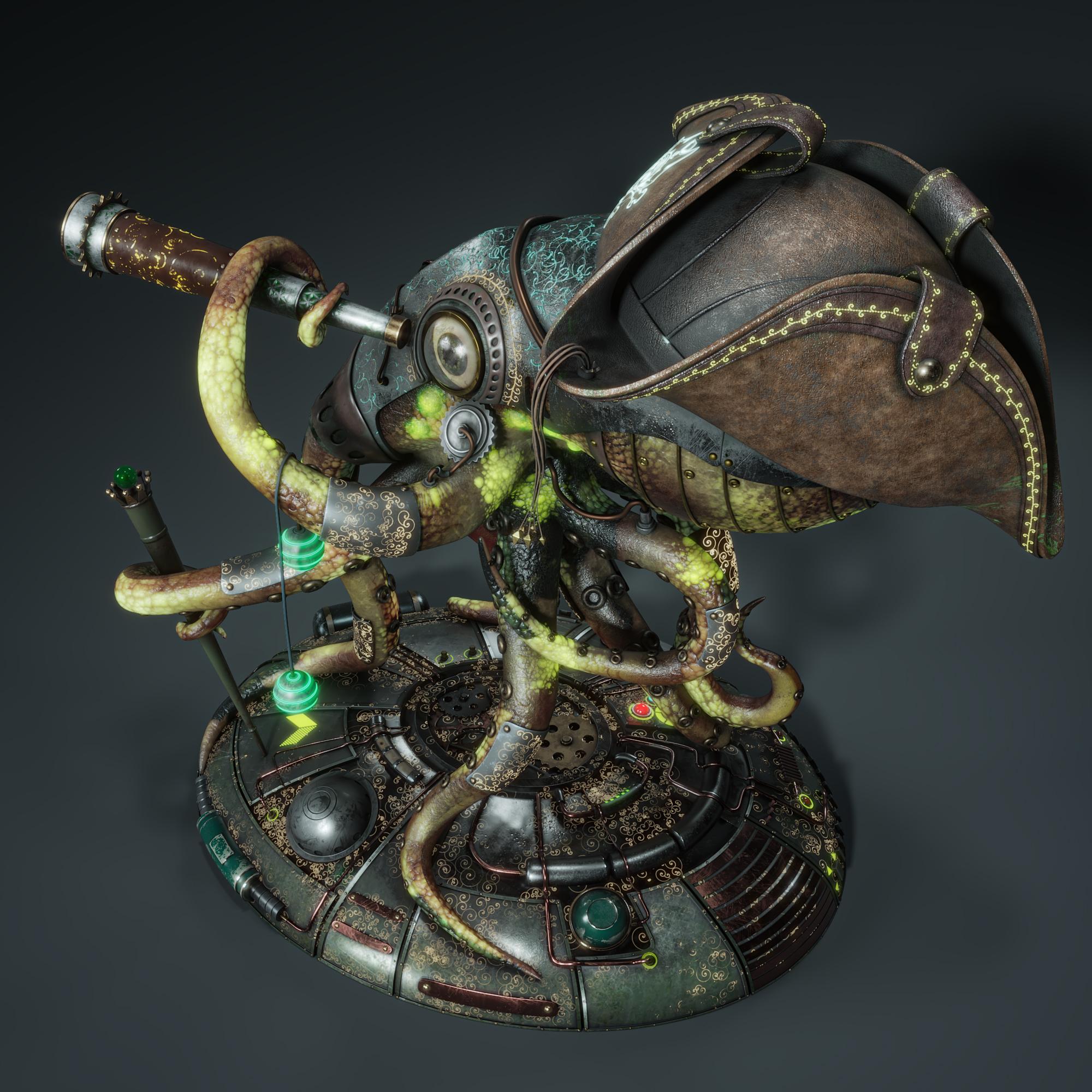 Steampunk Pirate Octopus