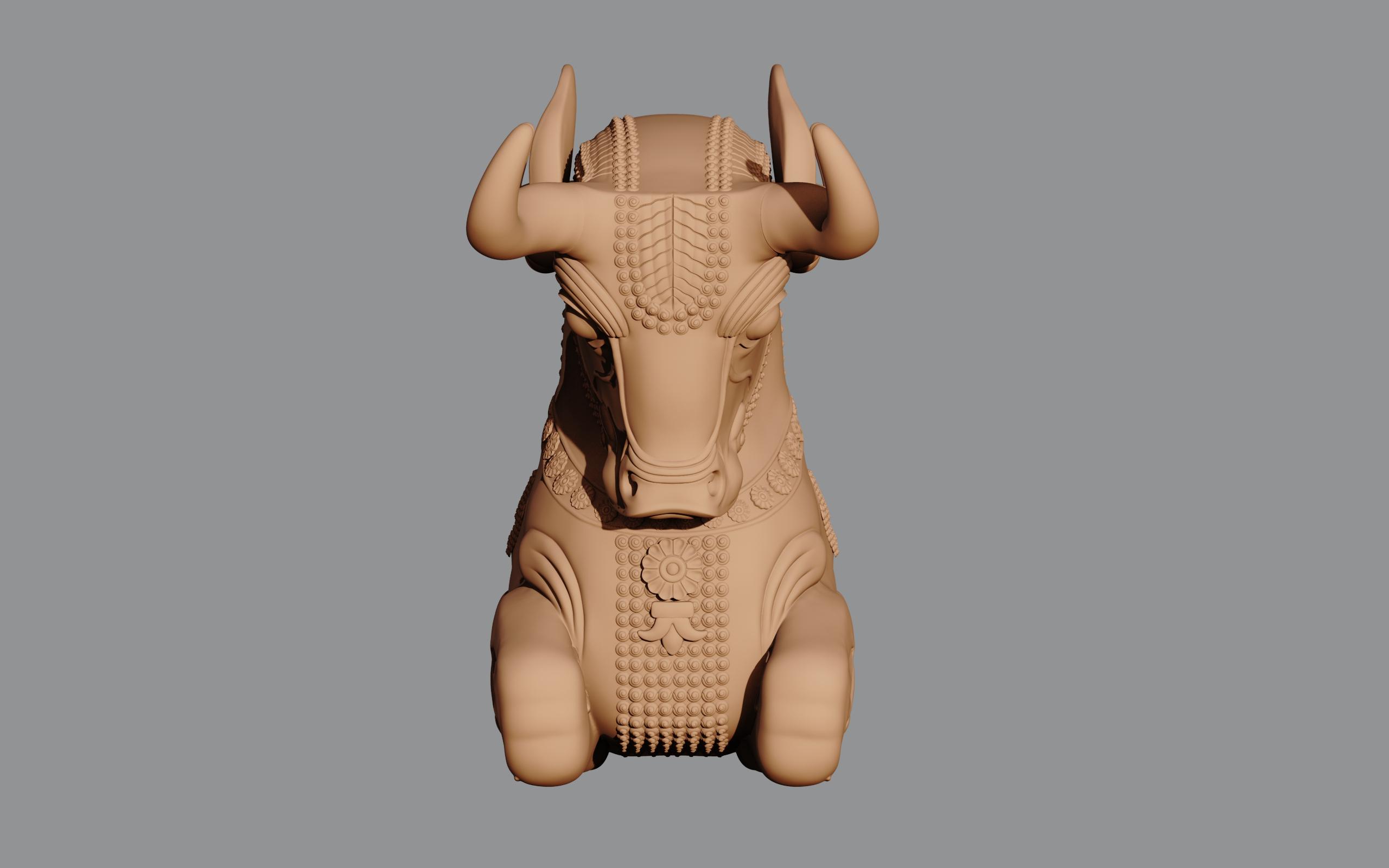 persian cow column head