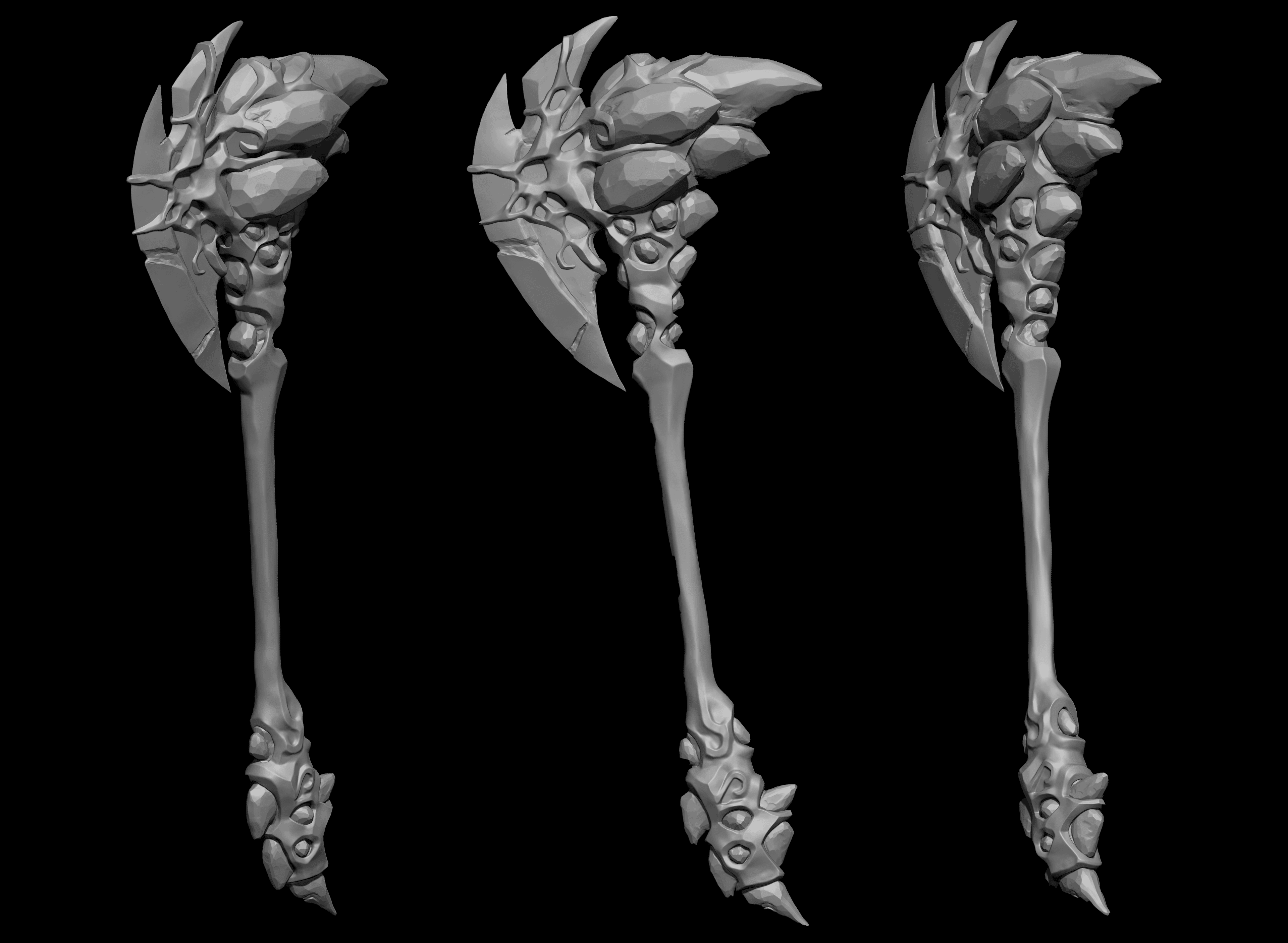 Rock Axe Stylized Weapon