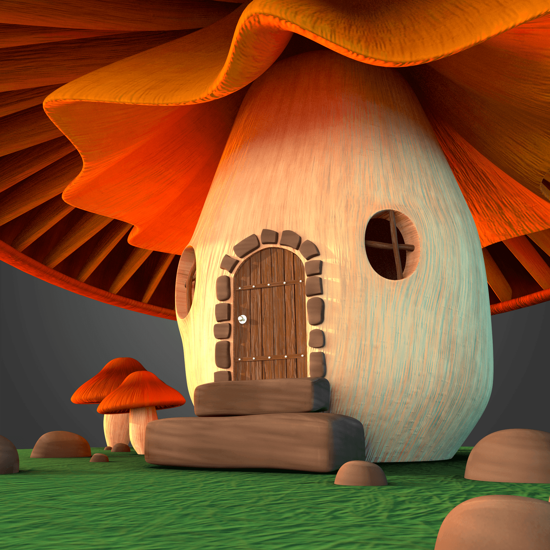 mushroom house