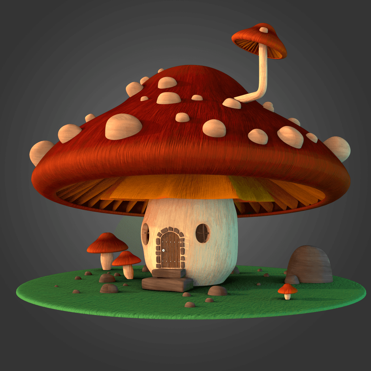 mushroom house