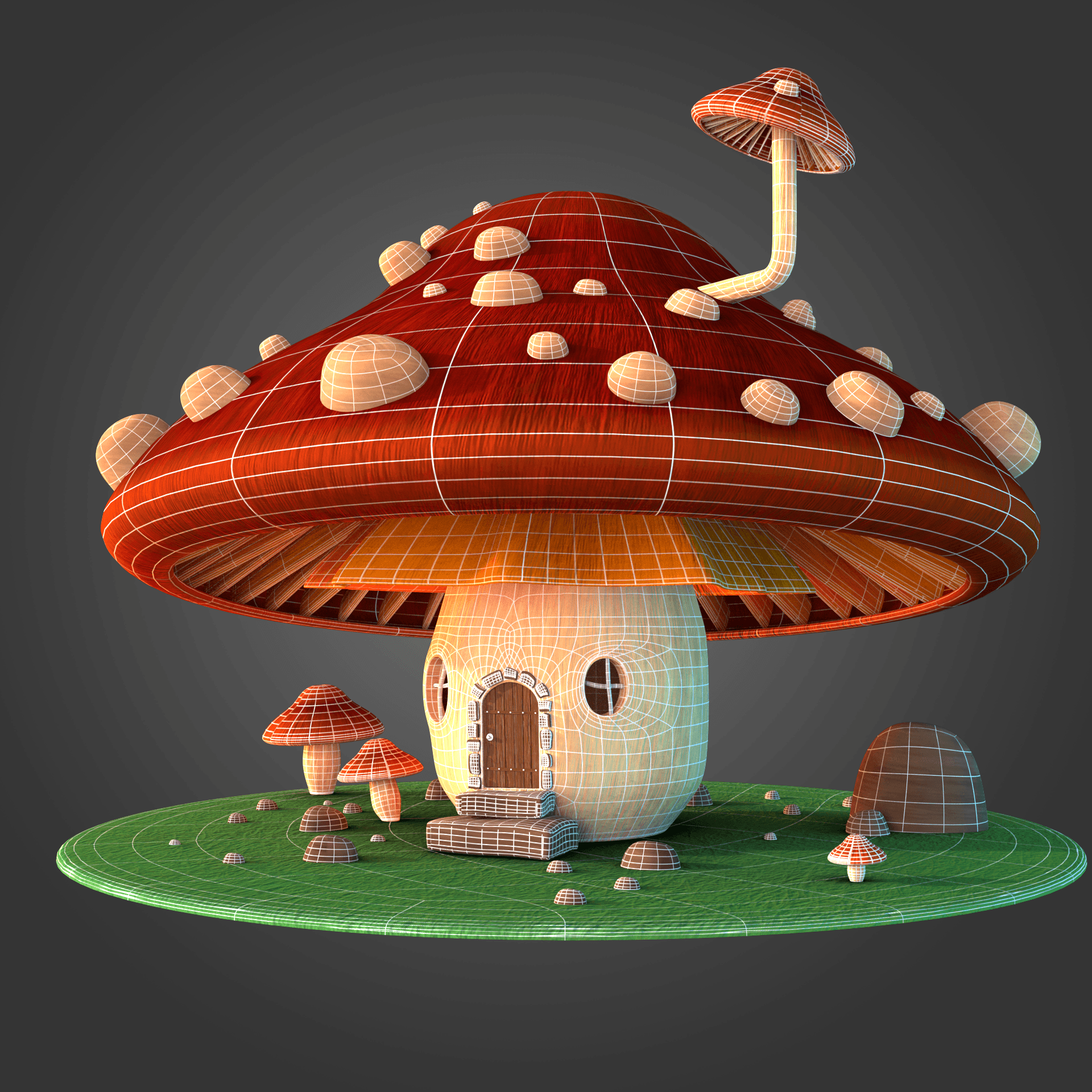 mushroom house