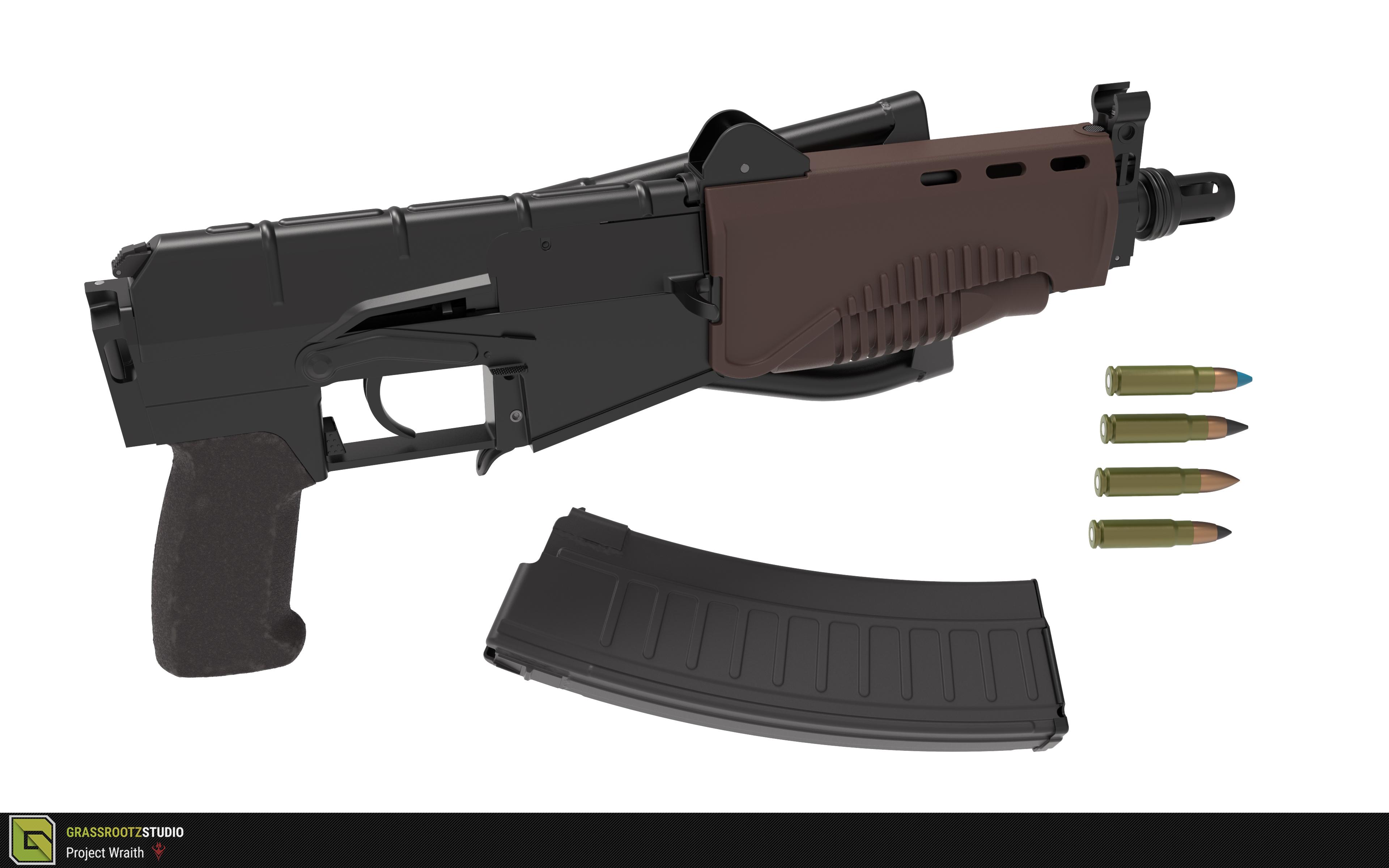 SR-3M / AS Val / VSS + PK-122 Holographic Sight - high poly