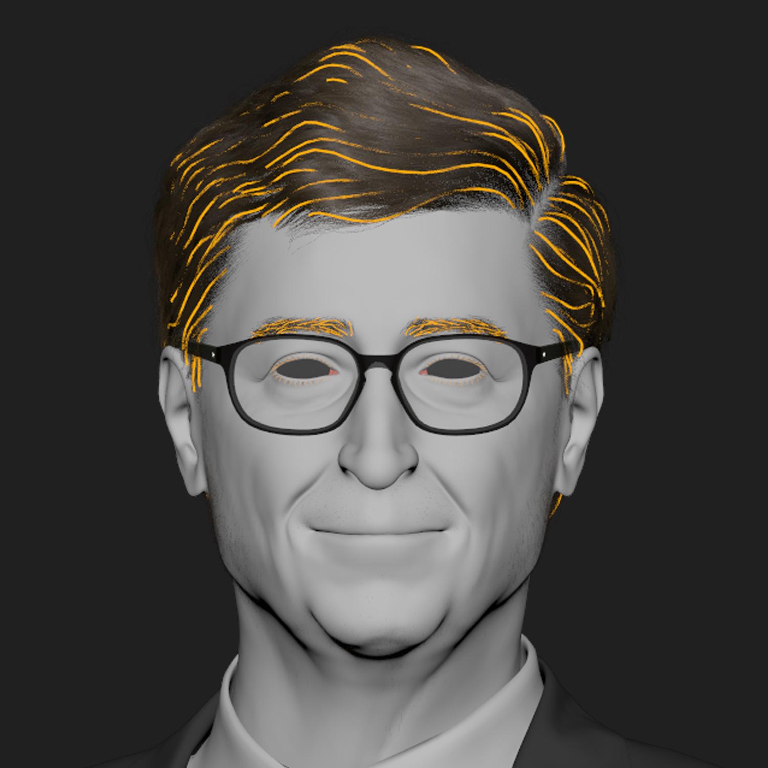 bill gates Portrait