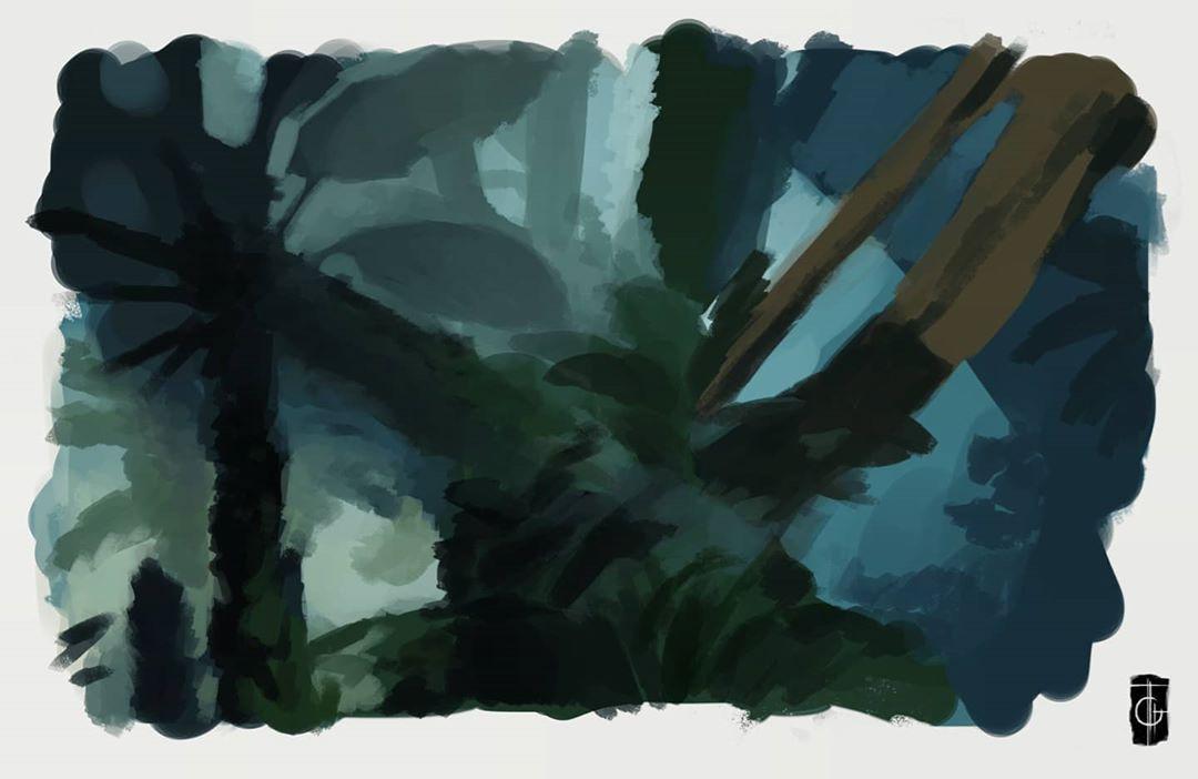 Screenshot study - drawing process.