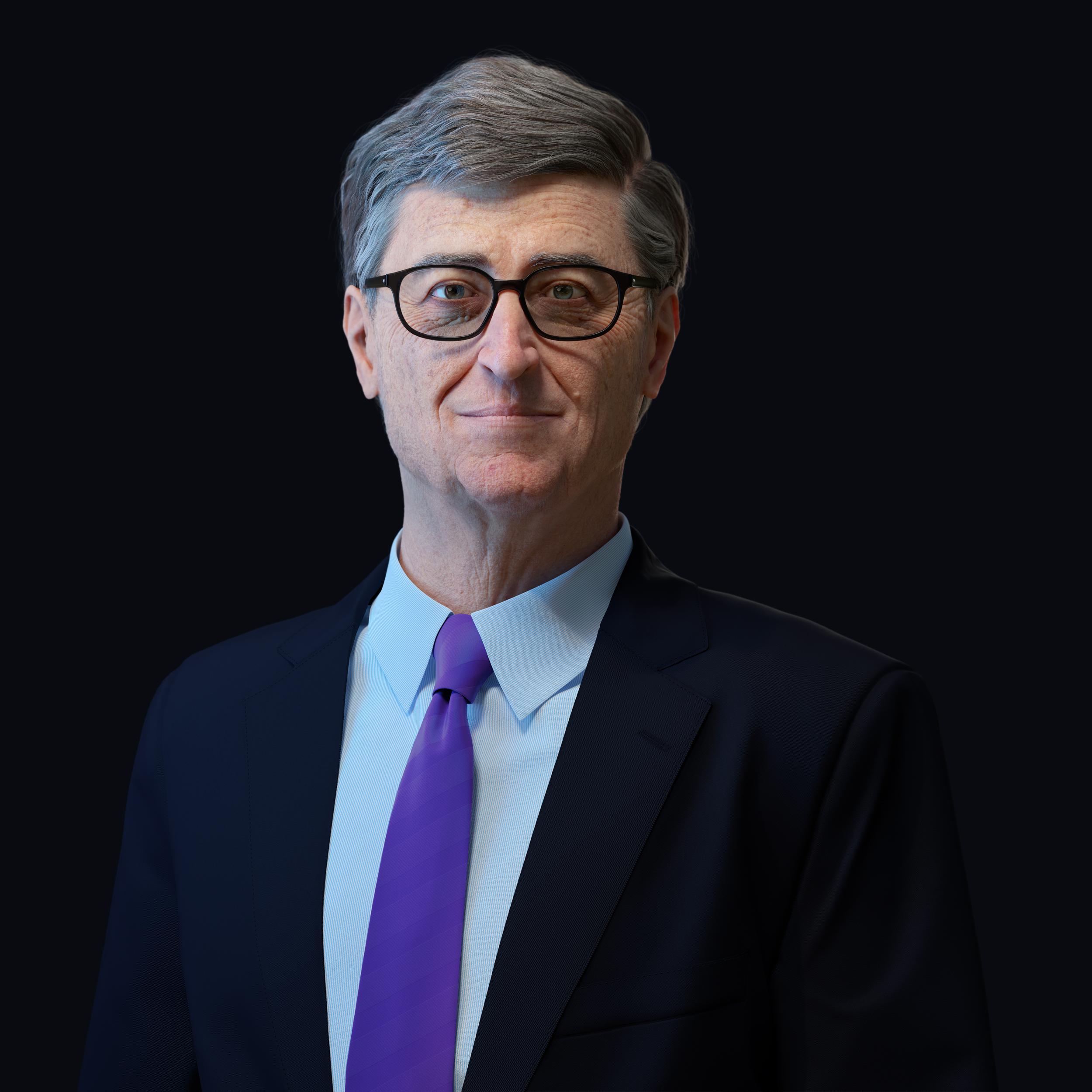 bill gates Portrait