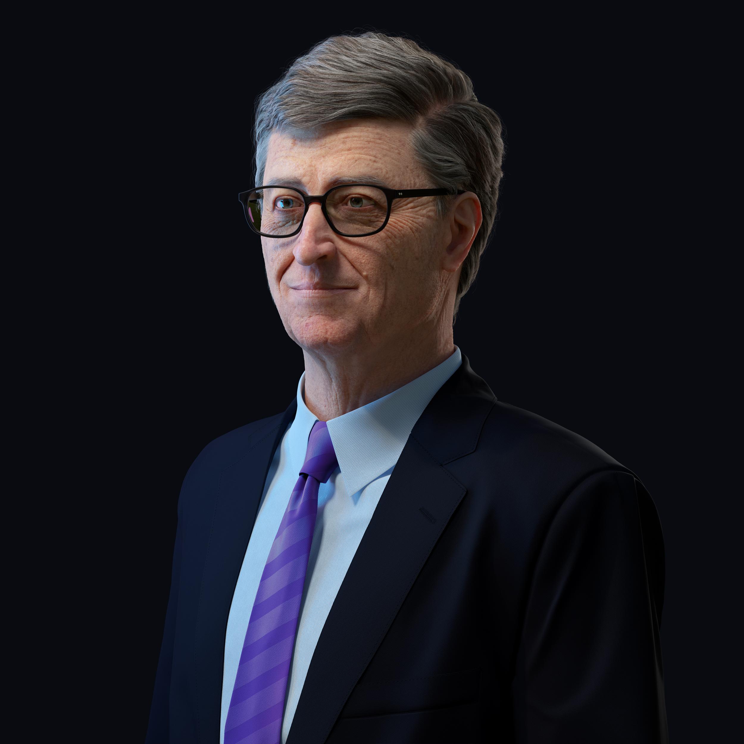 bill gates Portrait