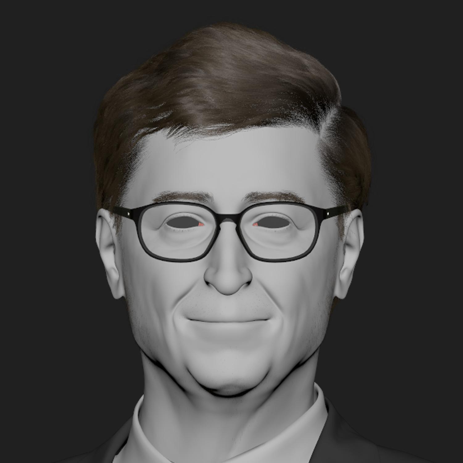 bill gates Portrait