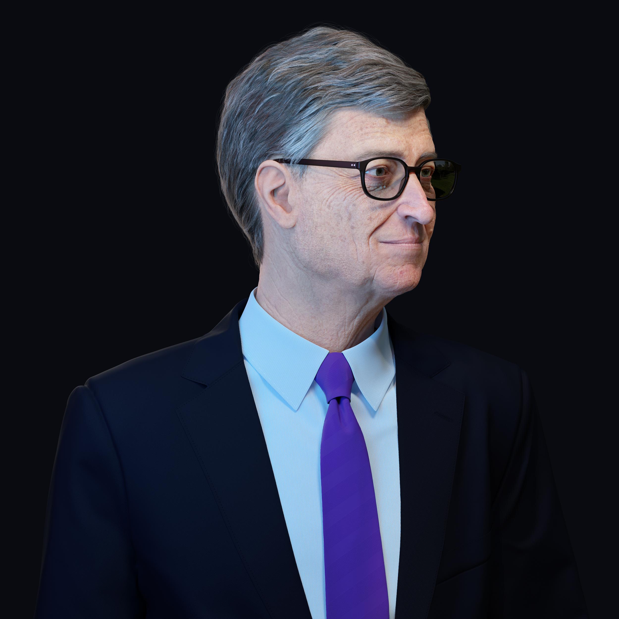 bill gates Portrait