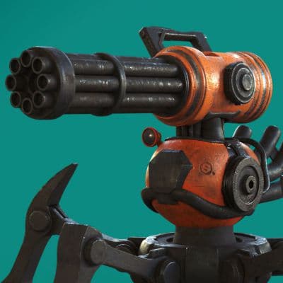 Chaingun mech