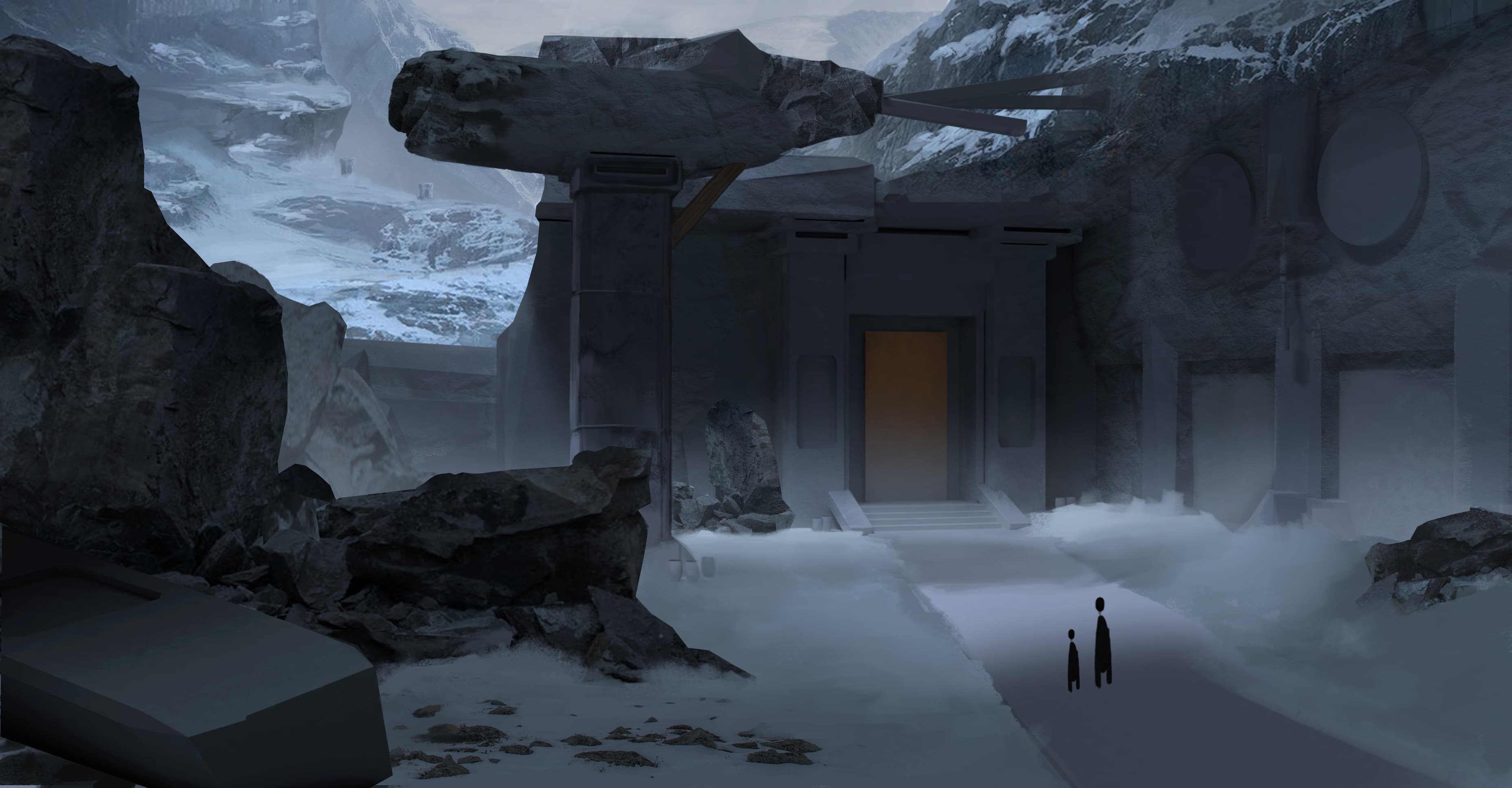 god of war environment concept art