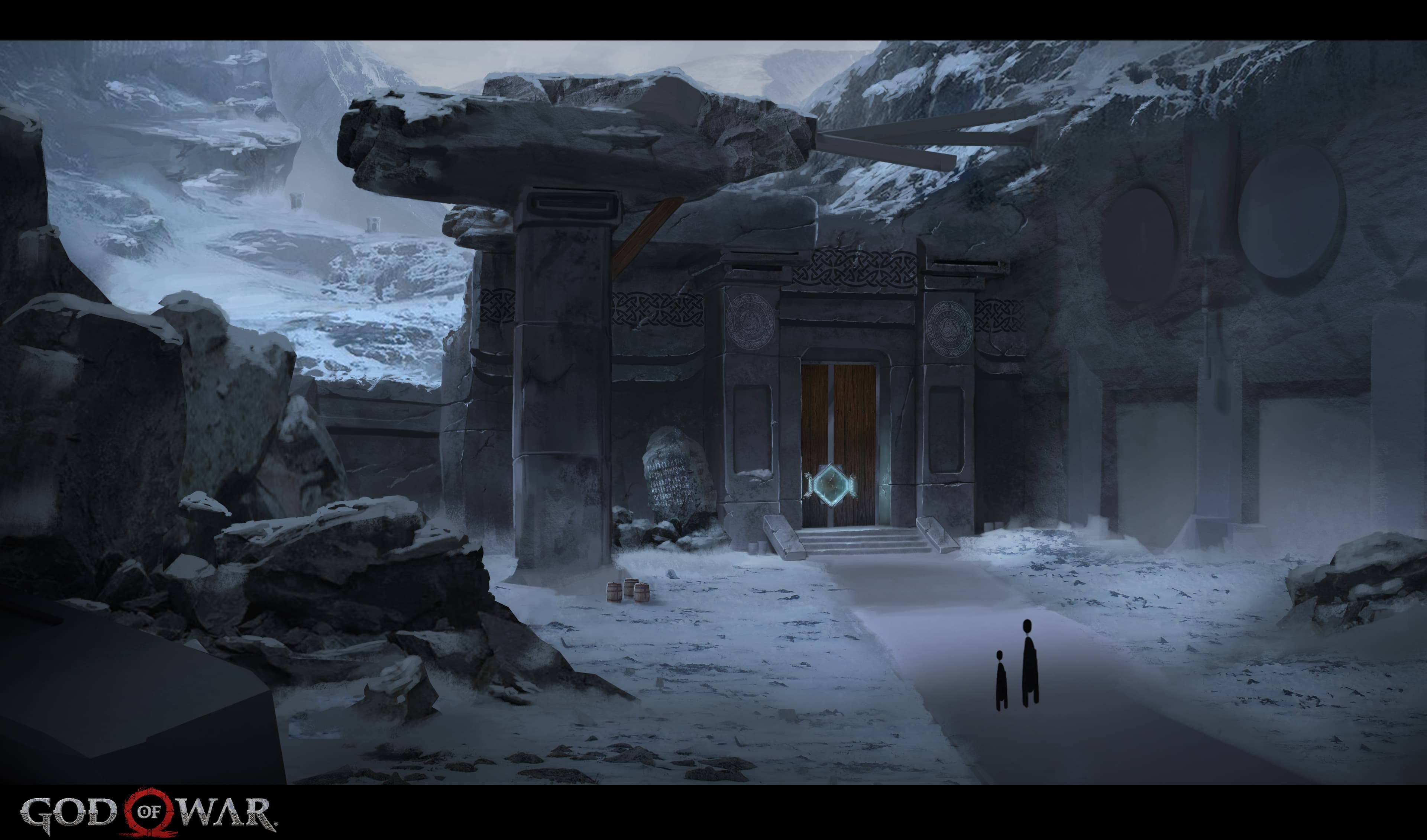 god of war environment concept art