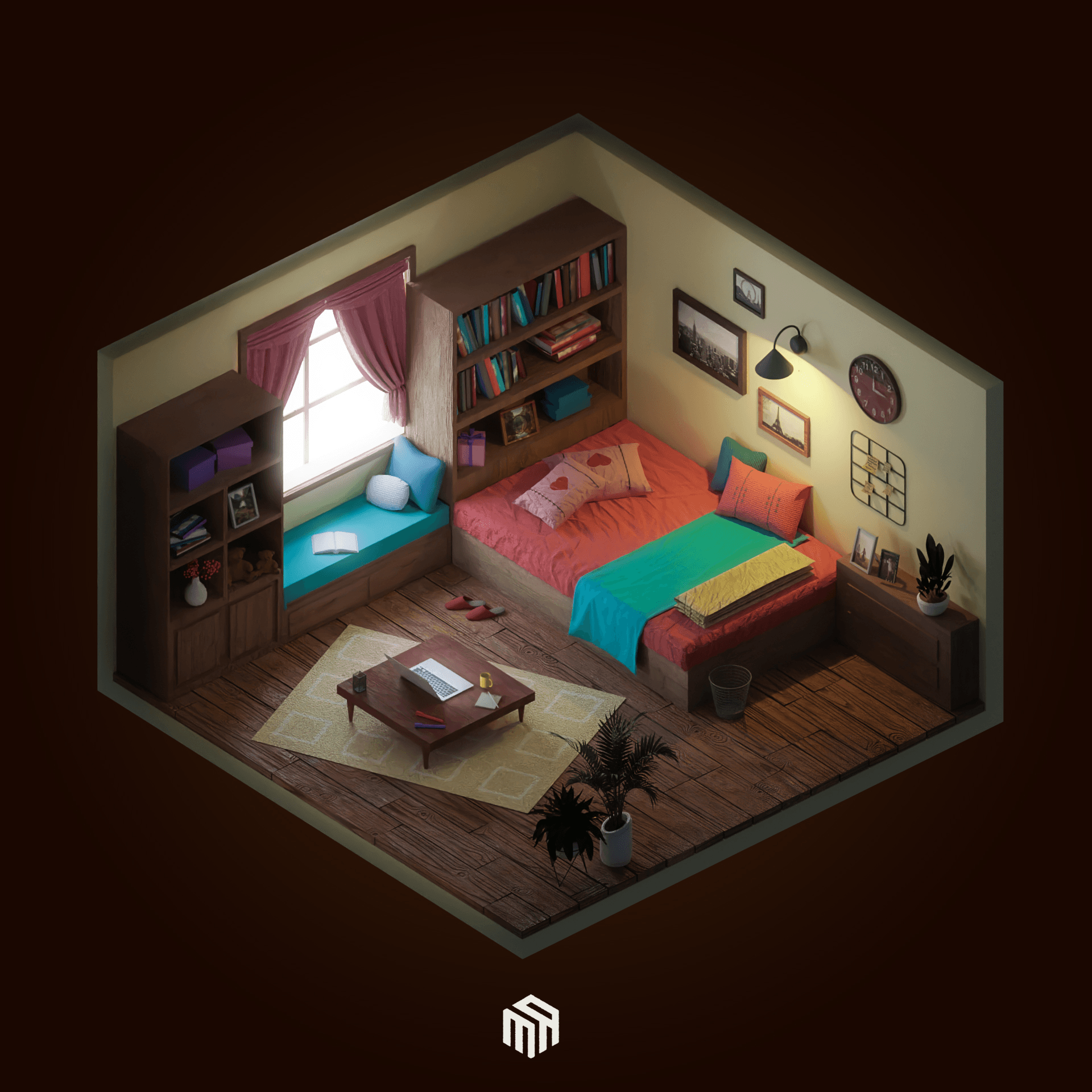 isometric room