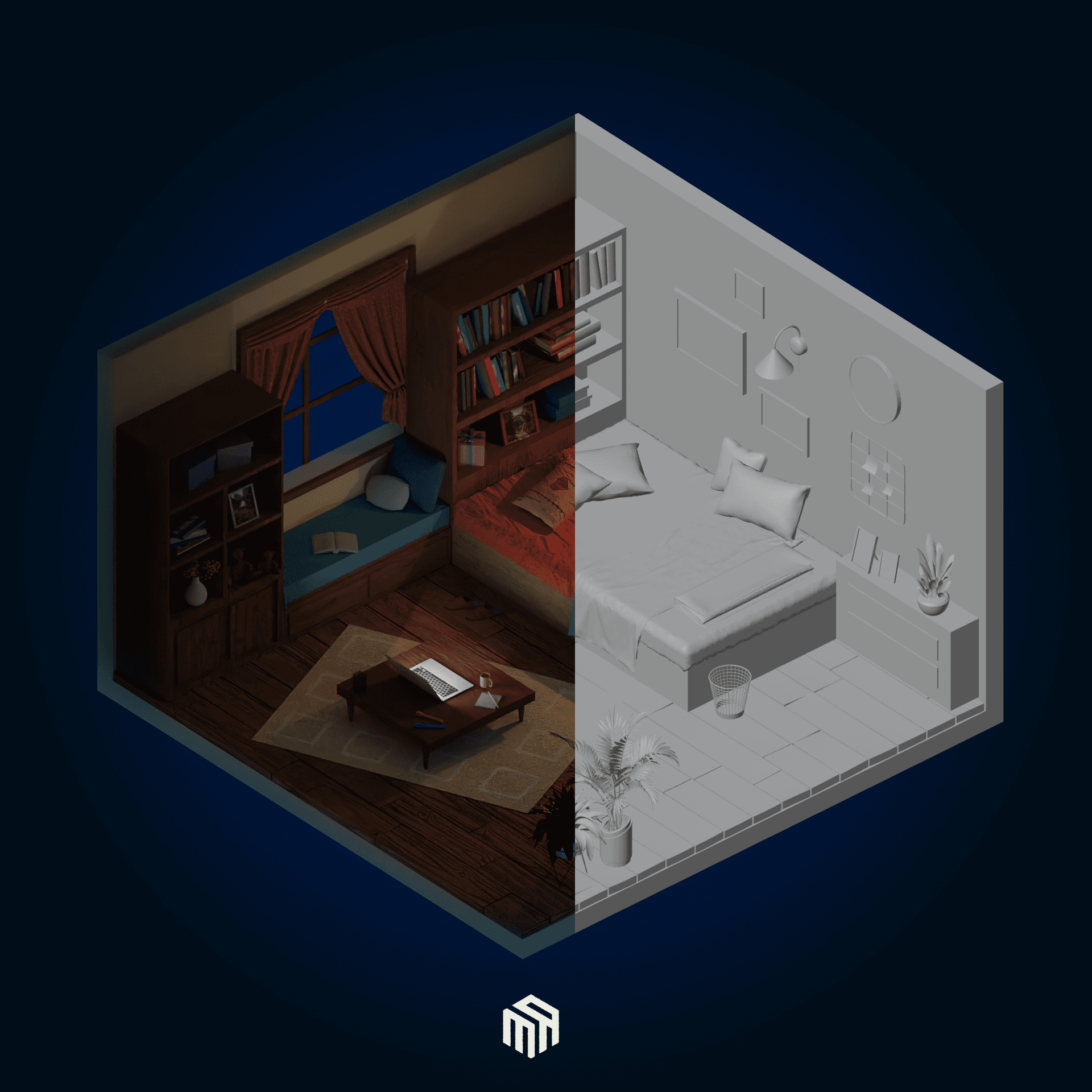 isometric room