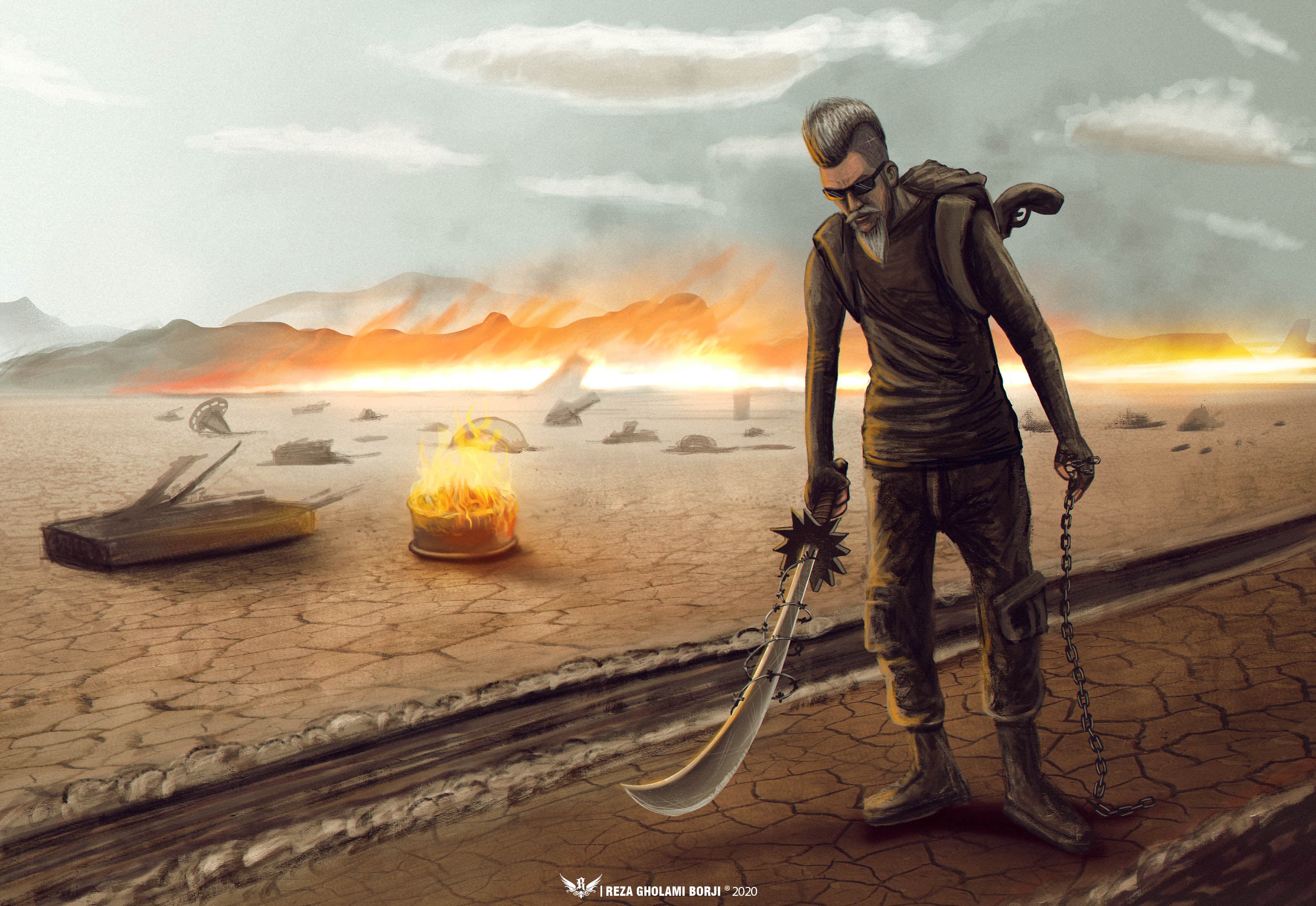 Man In Desert