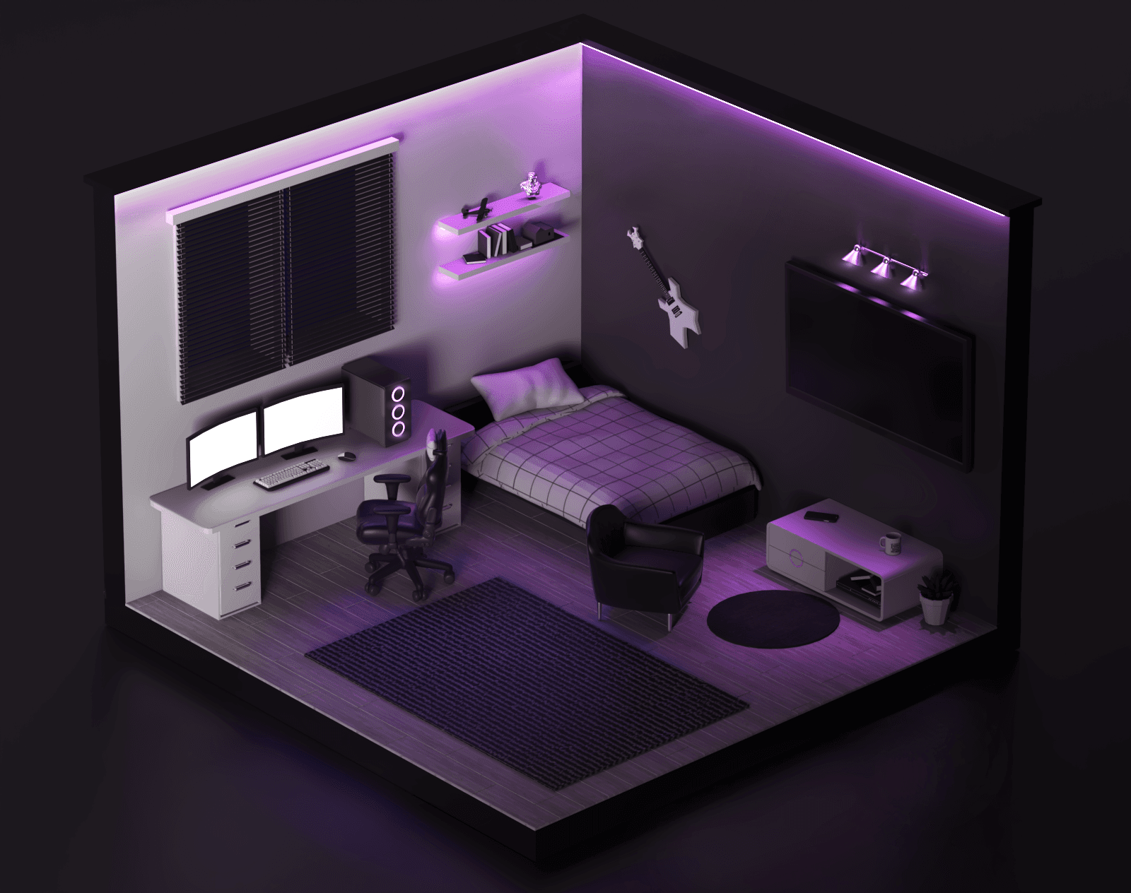 isometric room