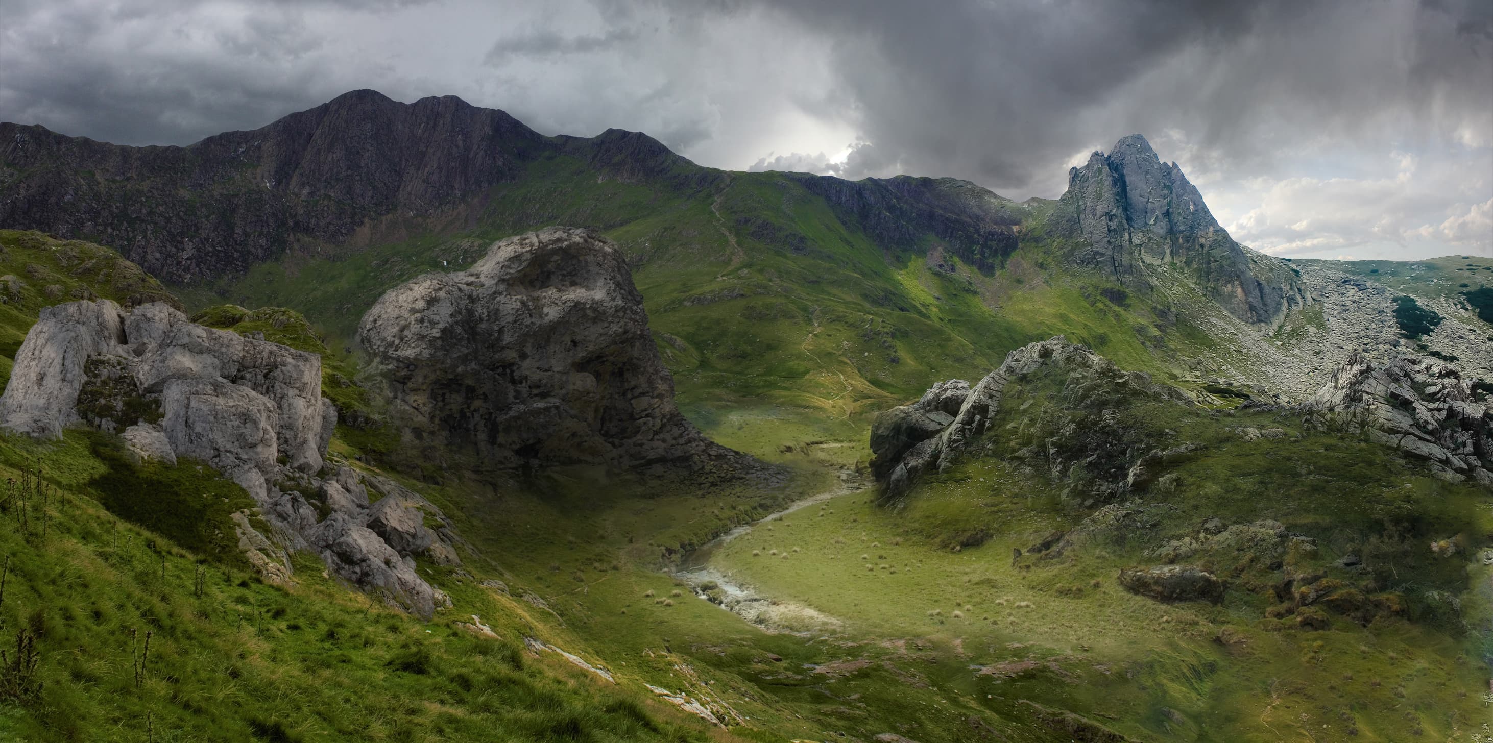 دشت کوهستانی سرسبز