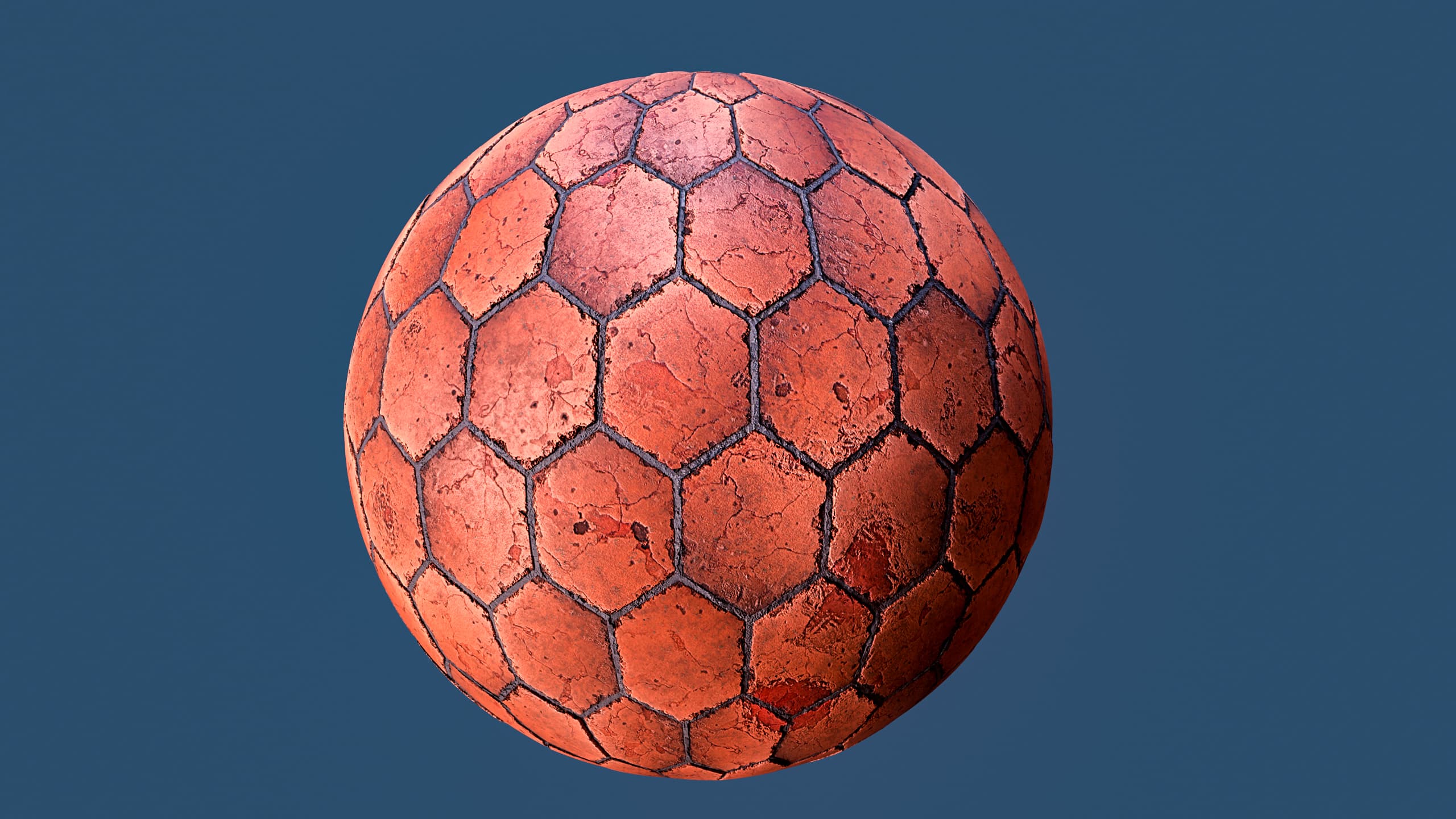 The terracotta floor texture