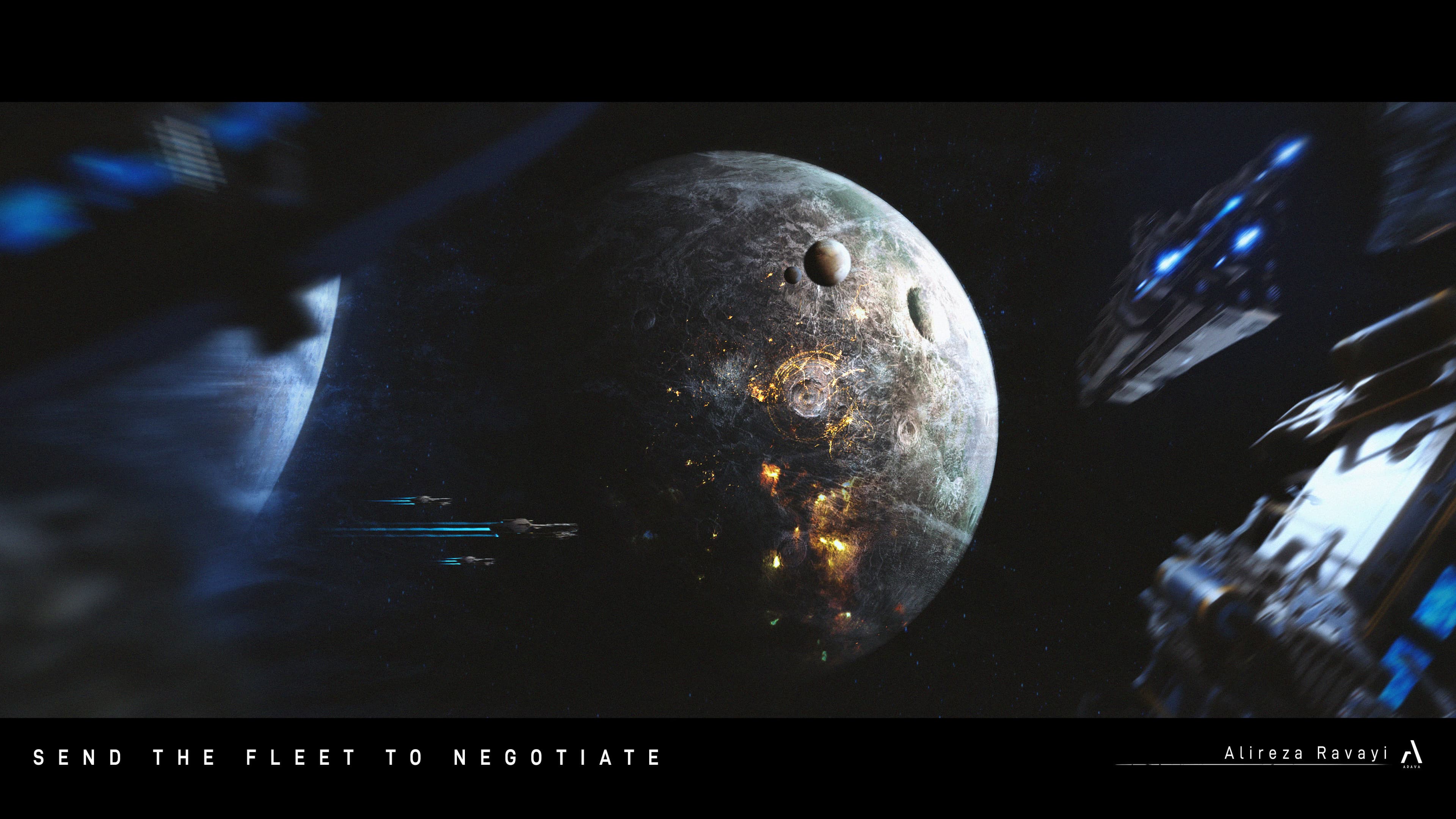 SEND THE FLEET TO NEGOTIATE