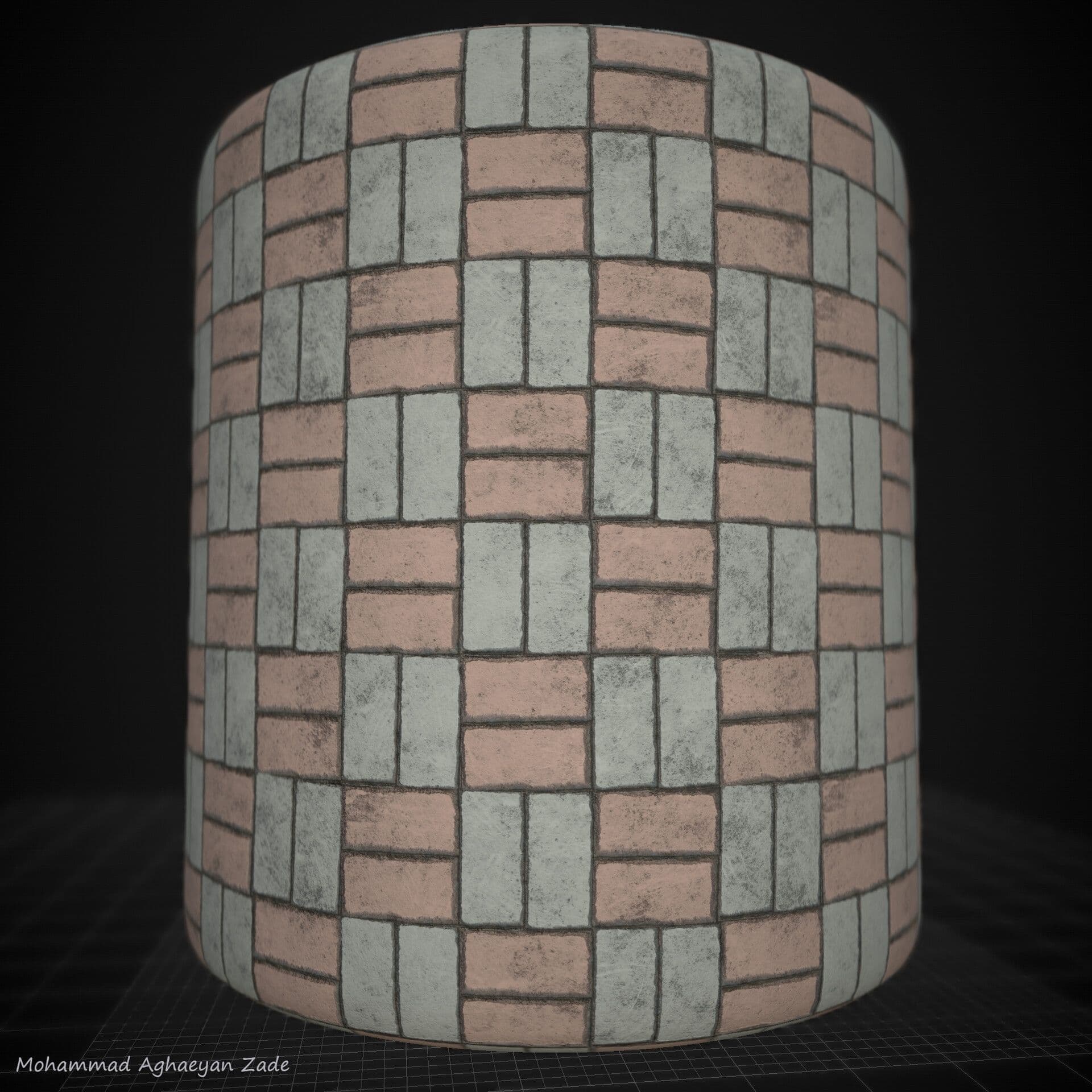 Pavement brick material