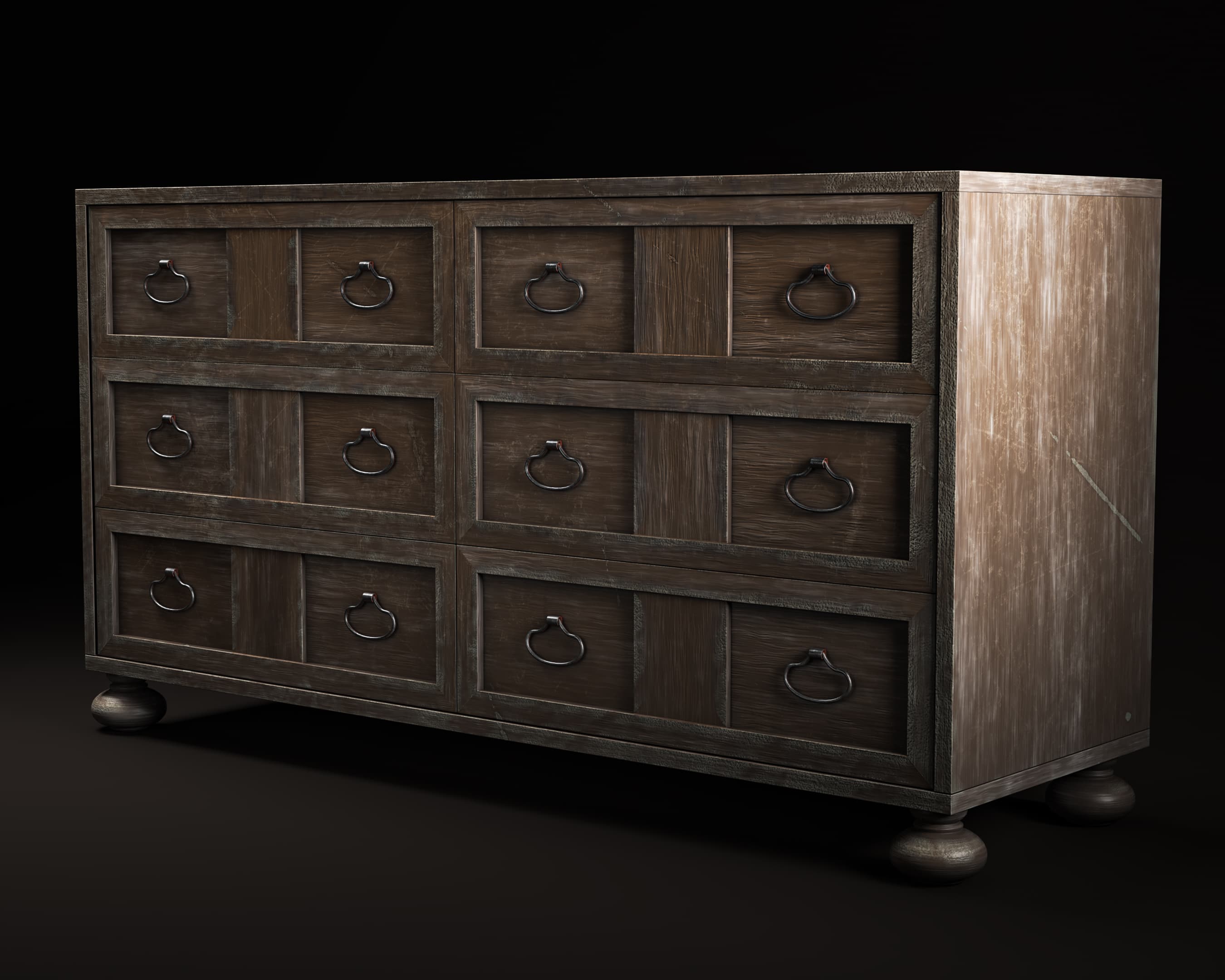 Rustic Solid Wood Drawer