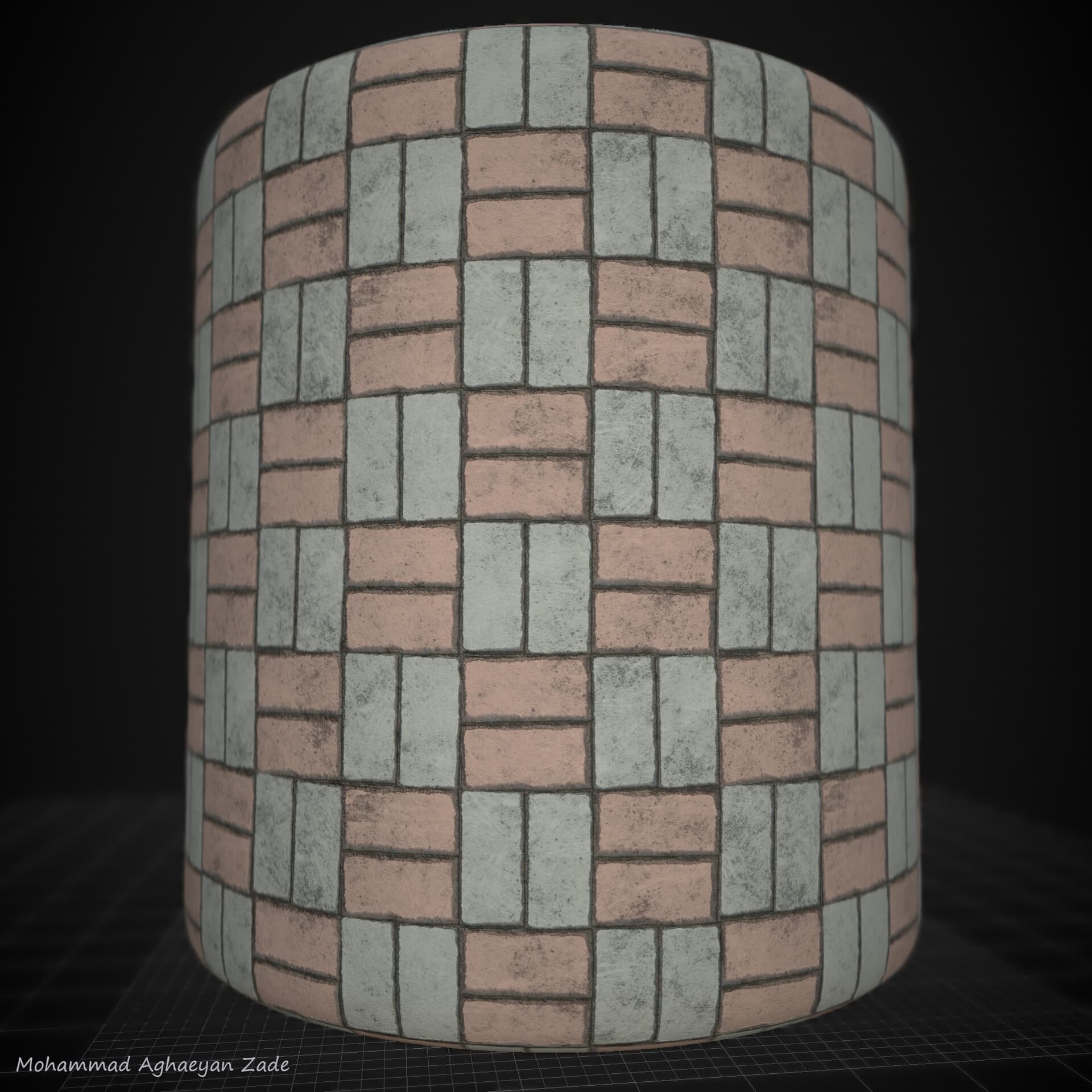 Pavement brick material