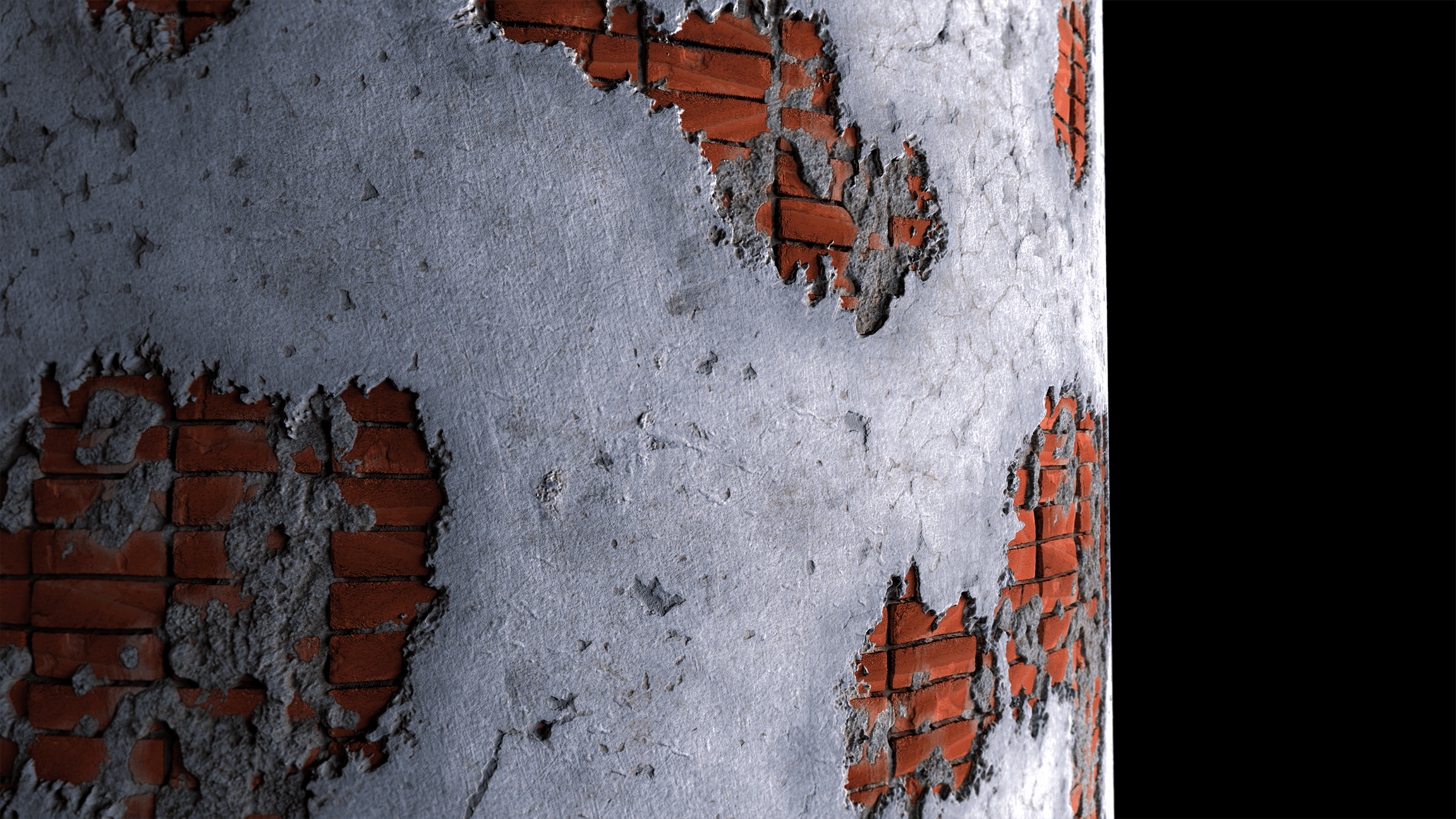 Damaged Brick Wall