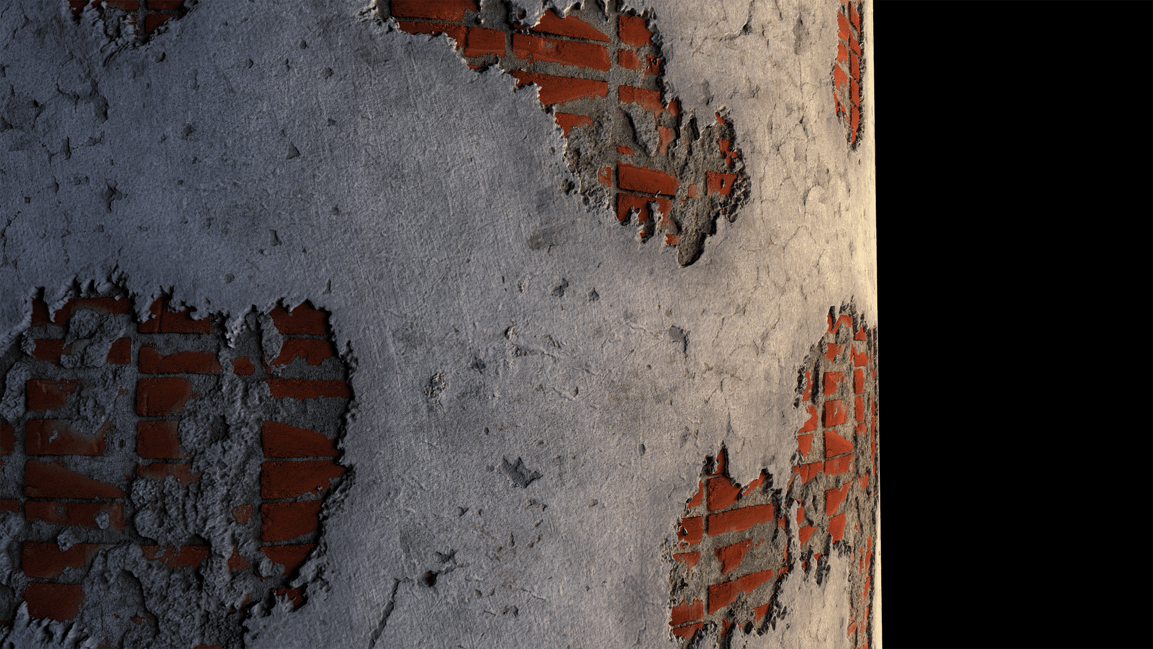 Damaged Brick Wall