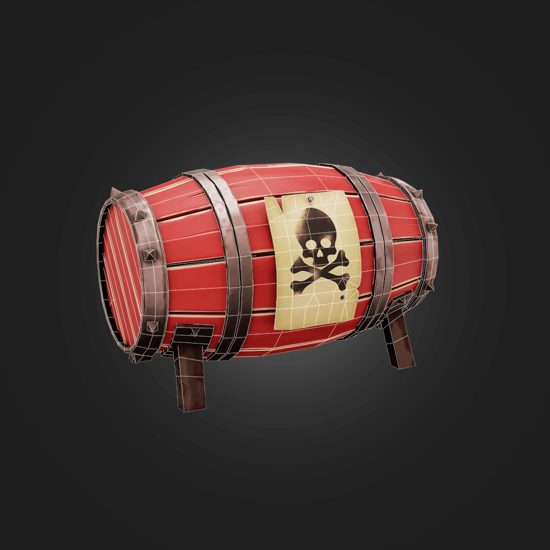 Stylized Explosive Barrel